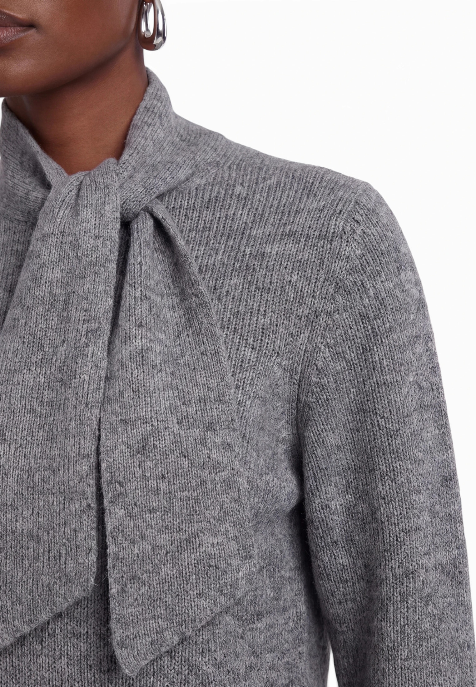 Zero Strickpullover »Strickpullover mit Stehkragen«