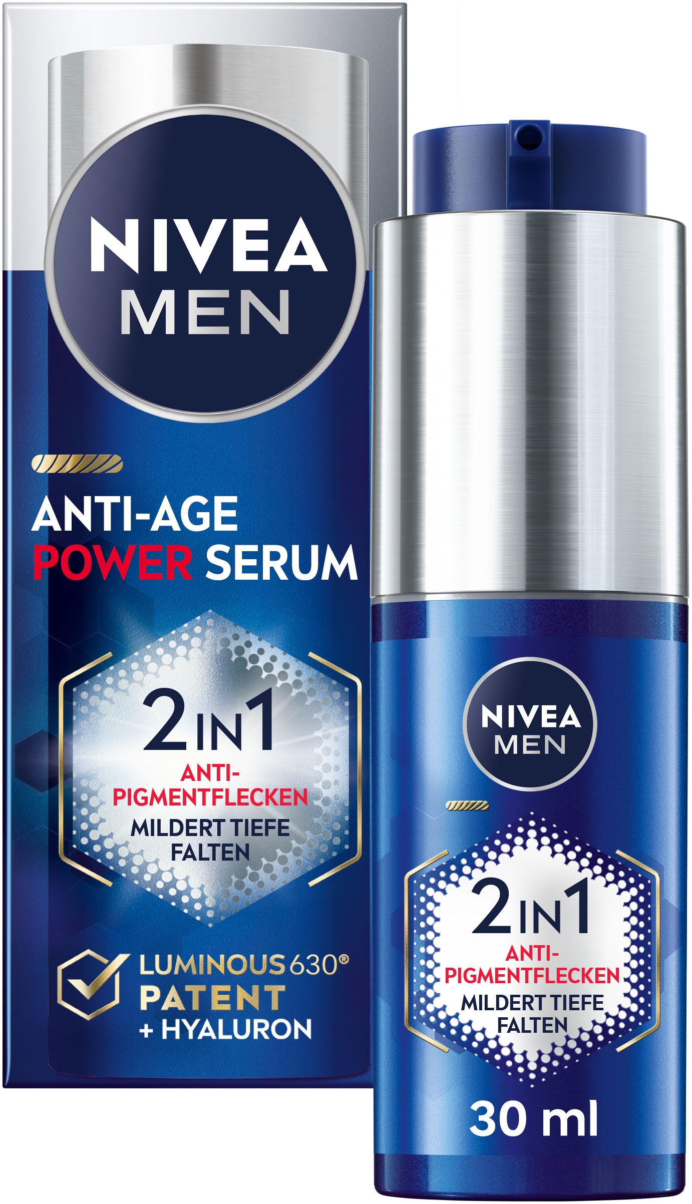 Nivea Men Gesichtsserum »ANTI-AGE 2IN1 POWER SERUM«