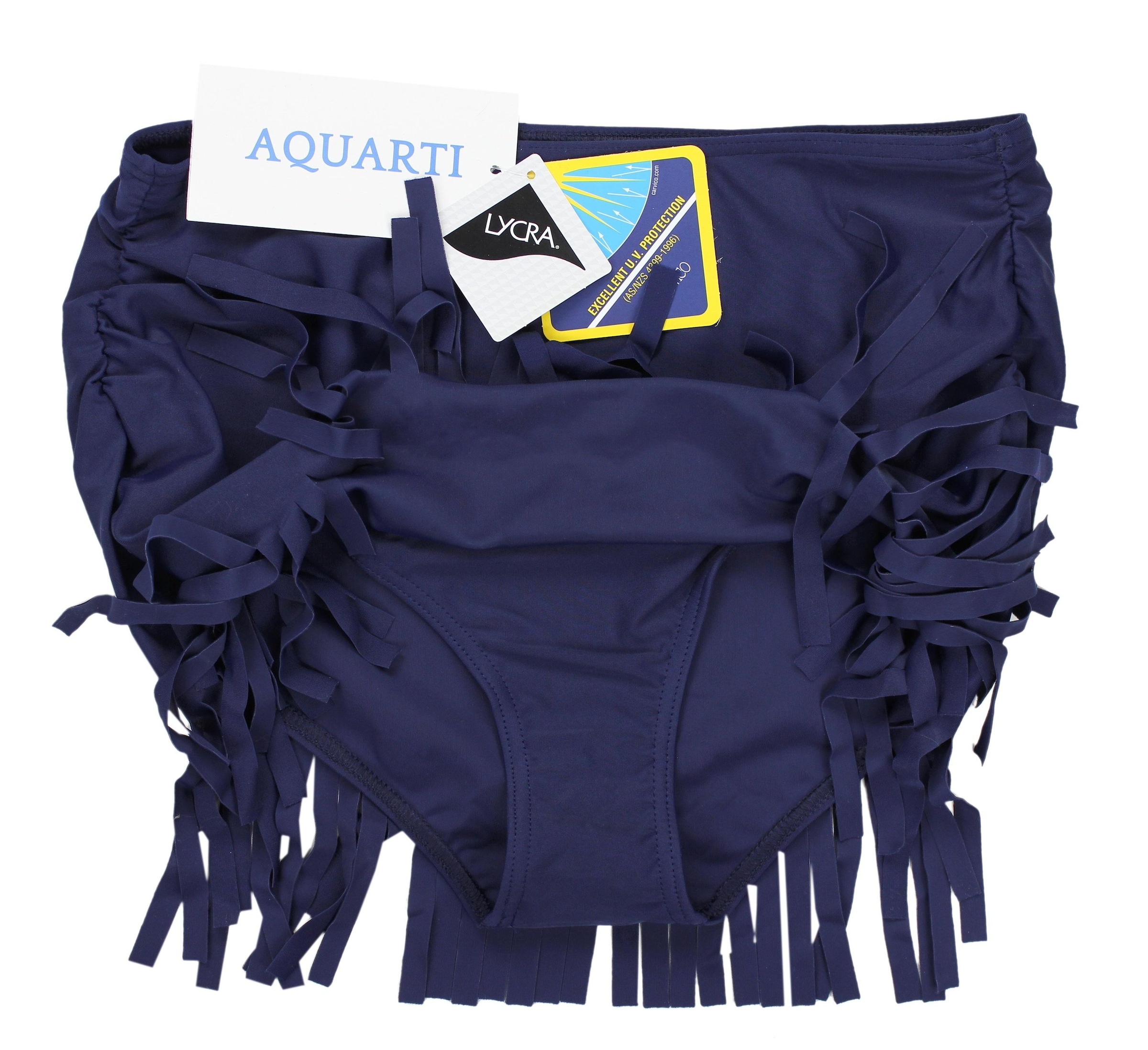 AQUARTI Bikini-Hose »Bikinihose Aquarti Damen Bikinihose mit Rock Seitliche Raffung«