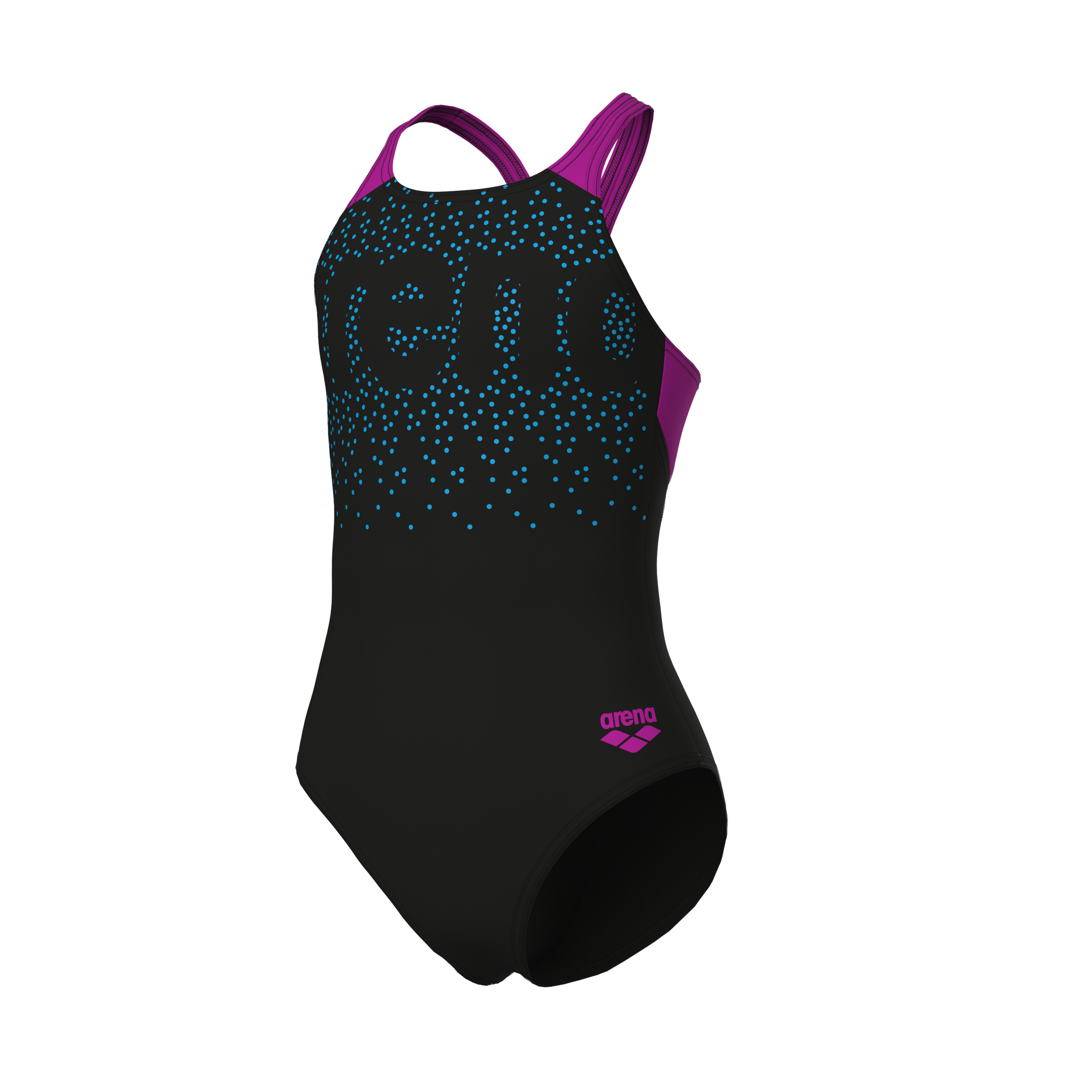 Arena Badeanzug »G ARENA PAINTERLY SWIMSUIT V BACK« mit UV-Schutz UPF50+, aus MaxFit Eco Material, in Stretchmaterial