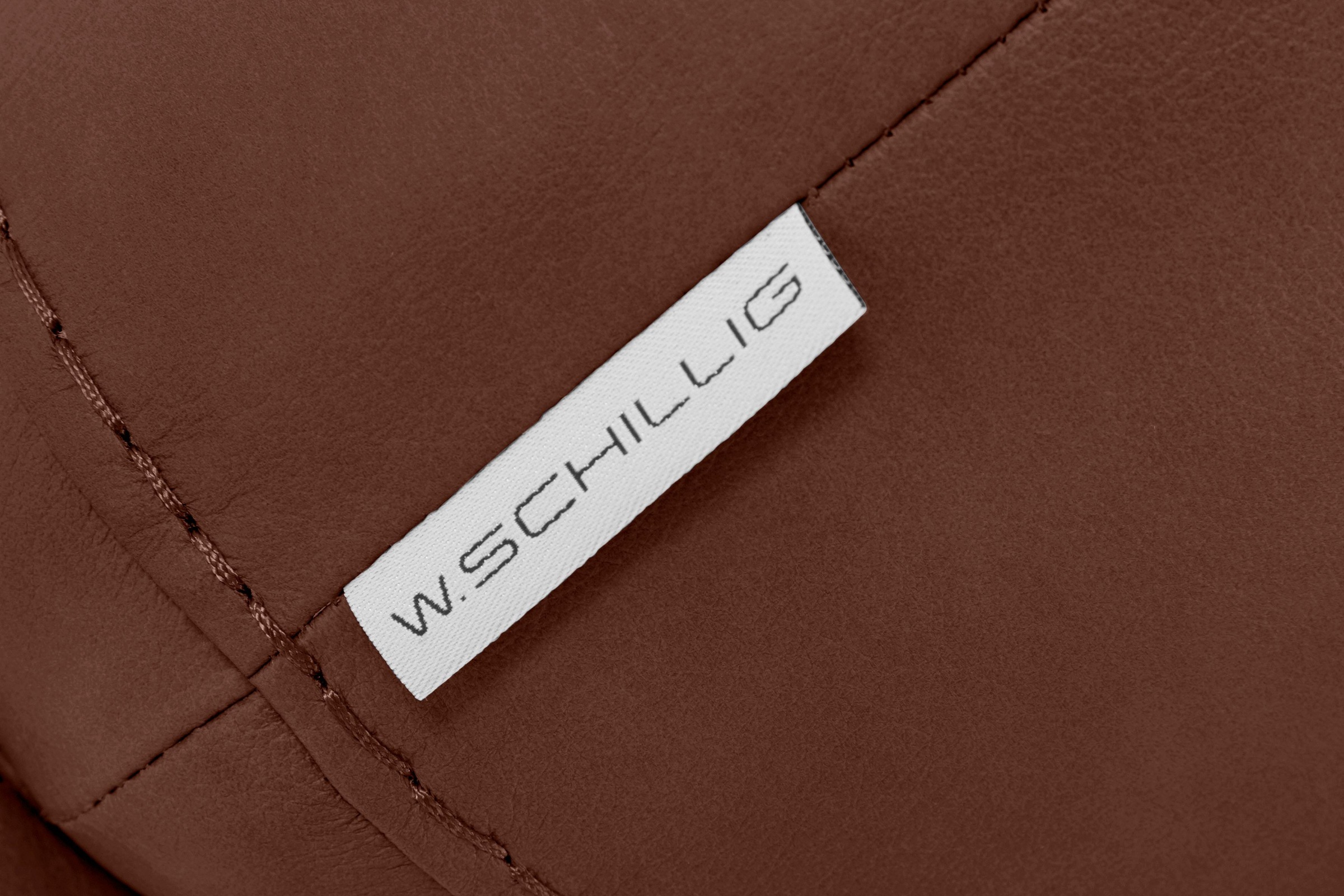W.SCHILLIG Hocker »montanaa« mit Metallfüßen in Schwarz pulverbeschichtet, Breite 71 cm