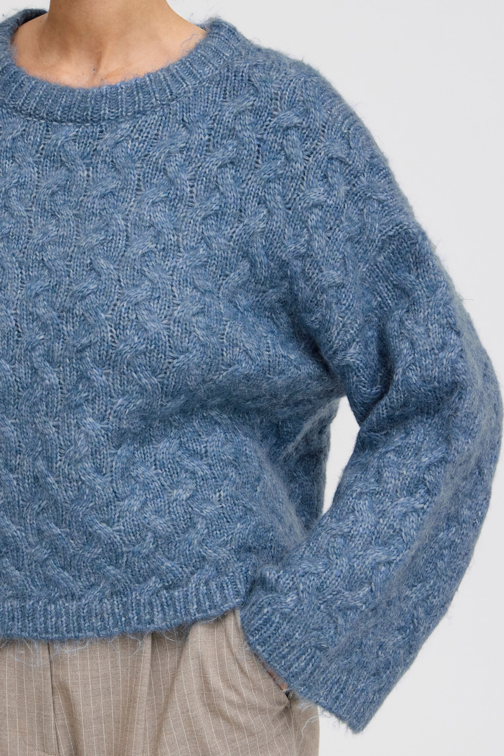 b.young Strickfleece-Pullover »Strickpullover BYOmhu«