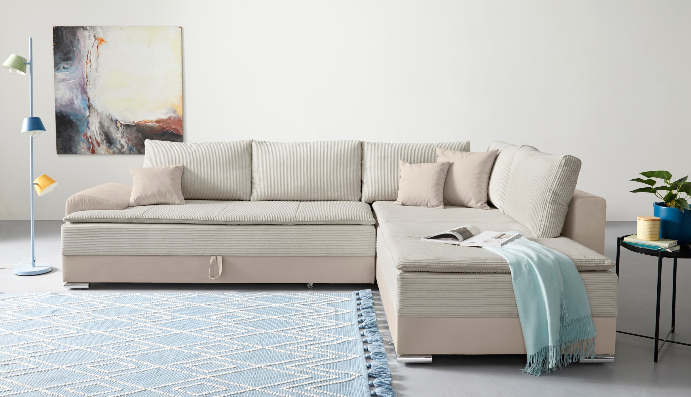 INOSIGN Ecksofa »Night & Day L-Form«, mit Boxspring Bettfunktion 180x200 cm, Dauerschläfer