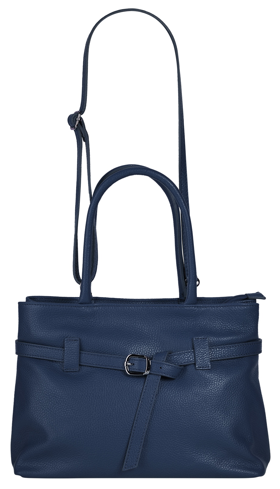 Cluty Henkeltasche, echt Leder, Made in Italy