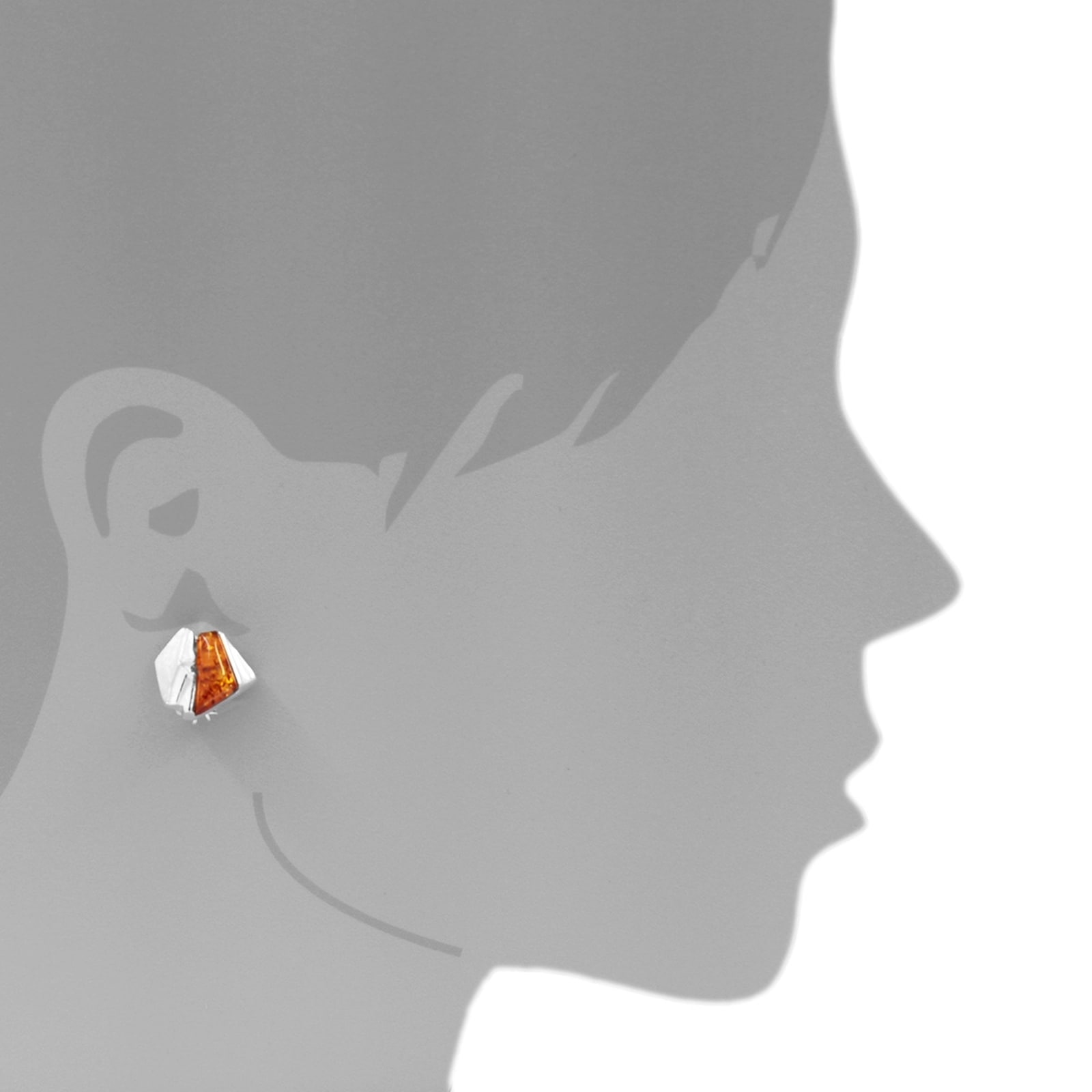 OSTSEE-SCHMUCK Paar Ohrclips »- Mette - Silber 925/000 - Bernstein«