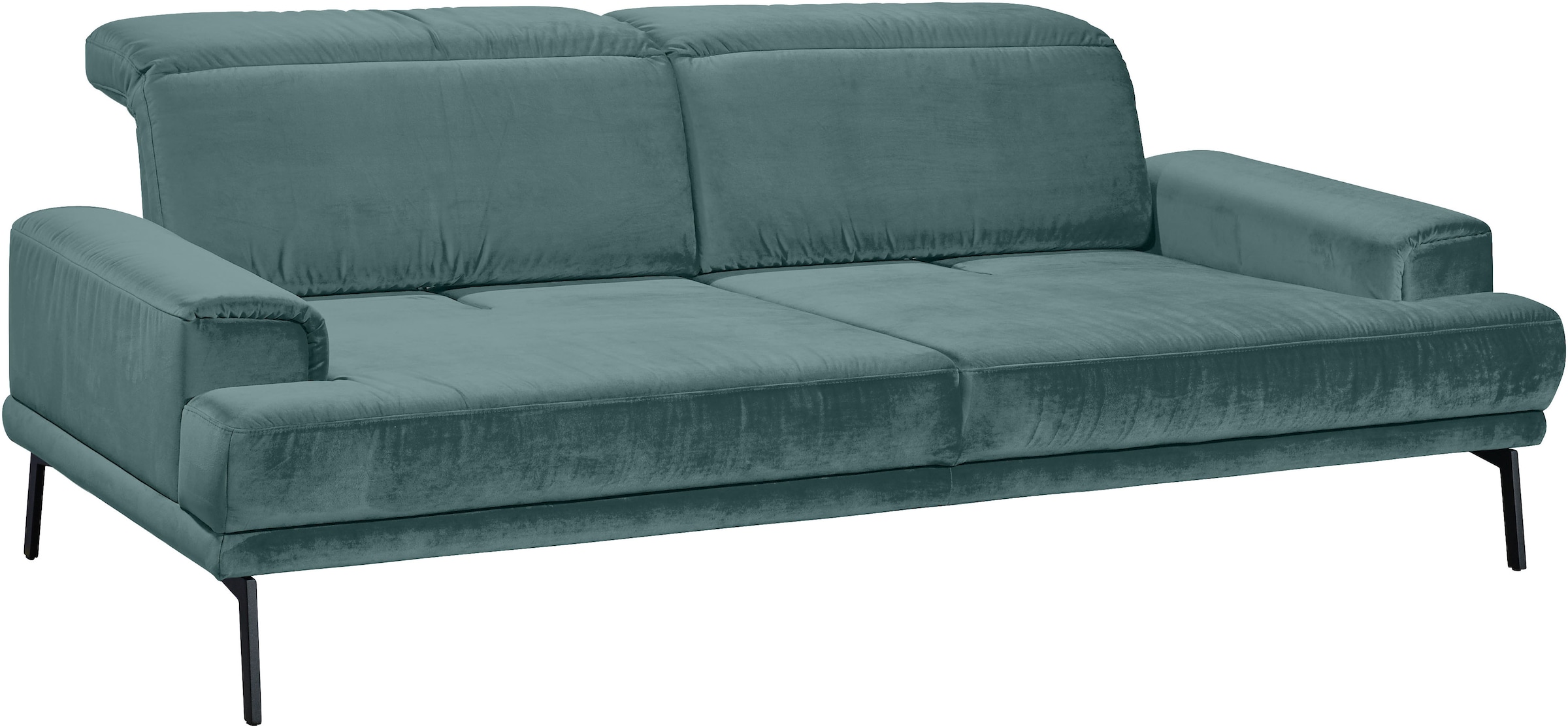 Musterring 3-Sitzer »MR 4580«, inkl. Kopf- und Sitztiefenverstellung, Fuß schwarz, B228 x T103 cm