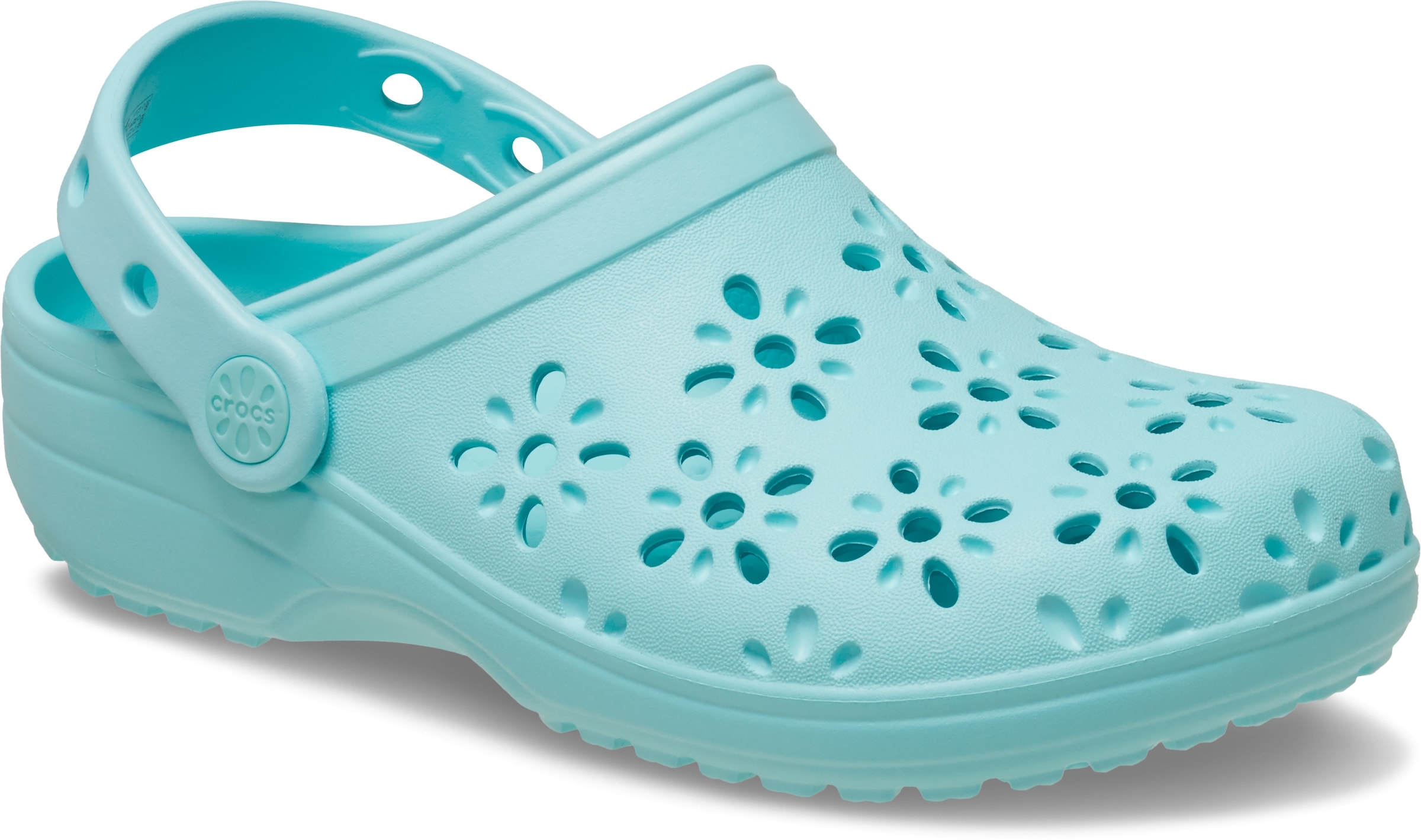 Crocs Clog »Classic Floral Cut Out Clog«  Sommerschuh, Sandale, Strandschuh mit schwenkbarem Fersenriemen