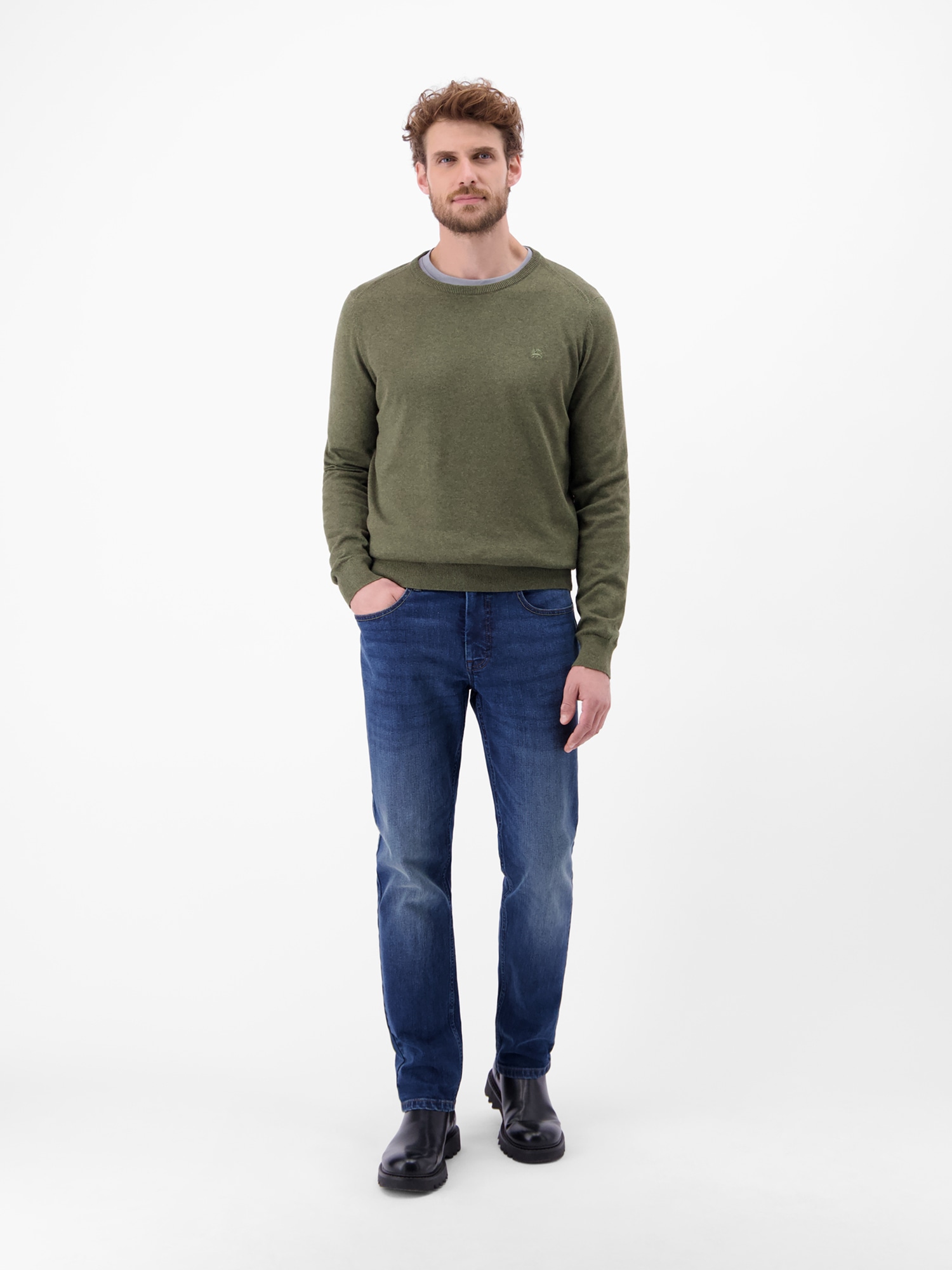 LERROS Strickpullover »Herren Basic Strickpullover«