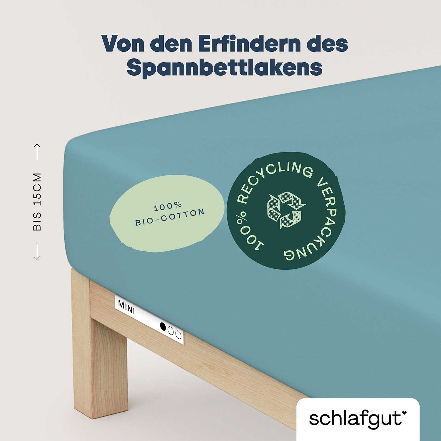 Schlafgut Spannbettlaken »Casual Mini Spannbettlaken« für Kinder, MADE IN GREEN by OEKO-TEX®