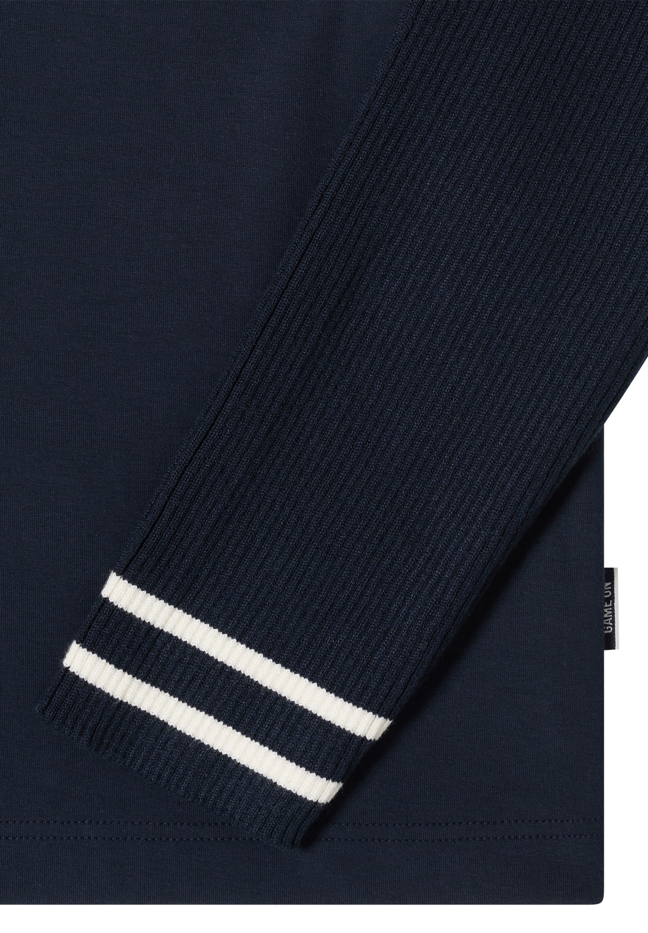 Cecil Sweatshirt , mit Strickärmeln und College Details
