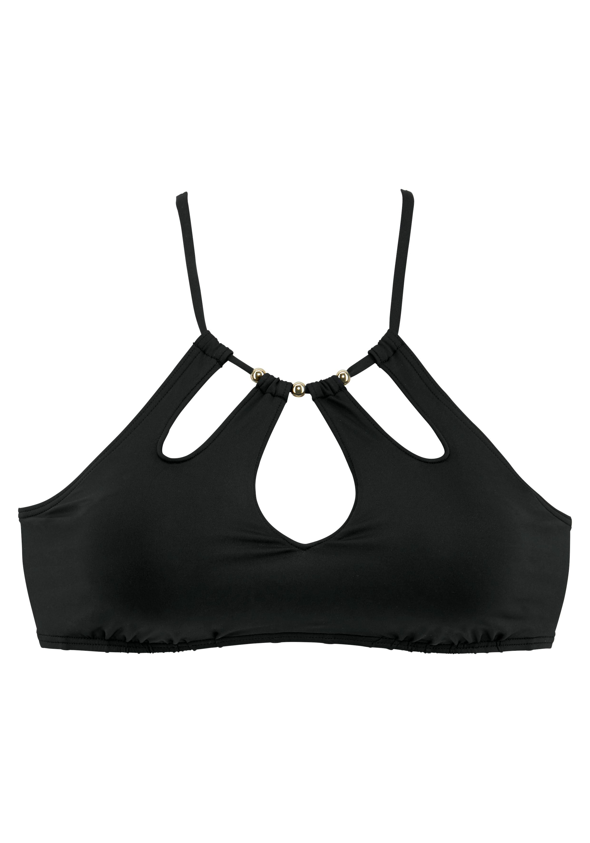 LASCANA Bustier-Bikini-Top »Italy«, mit Zierperlen