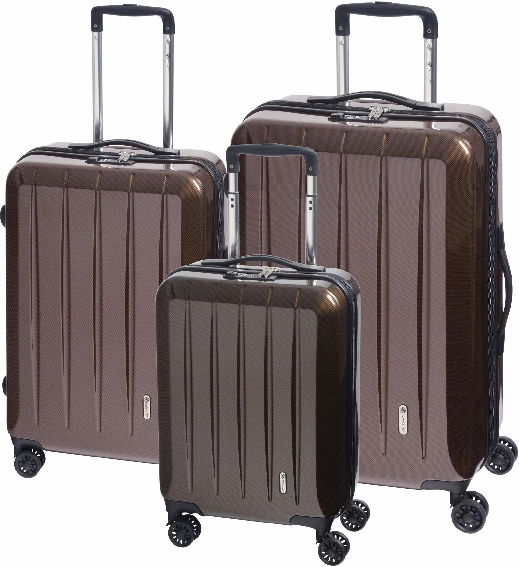 CHECK.IN® Trolleyset »London 2.0«, (Set, 3 tlg.), Kofferset, Gepäckset, klein mittel groß, Handgepäck, Aufgabegepäck