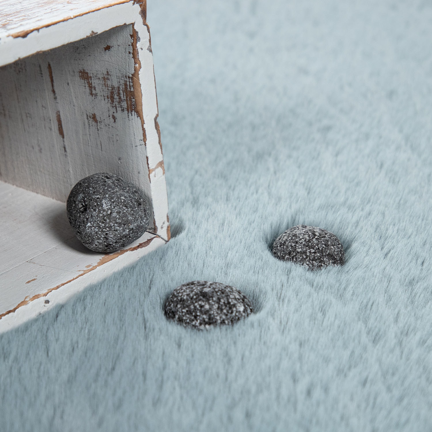 Paco Home Fellteppich »Rabbit 780«, rechteckig, 26 mm Höhe, Kunstfell, Kaninchenfell-Haptik, ein echter Kuschelteppich, Uni-Farben