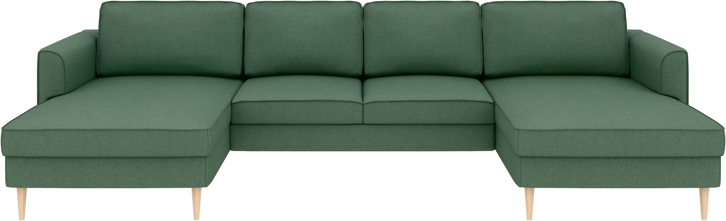 Home affaire Wohnlandschaft »Booster Couch wahlweise mit Schlaffunktion und Bettkasten-auch in Cord« Sofa in U-Form, Breite 305 cm