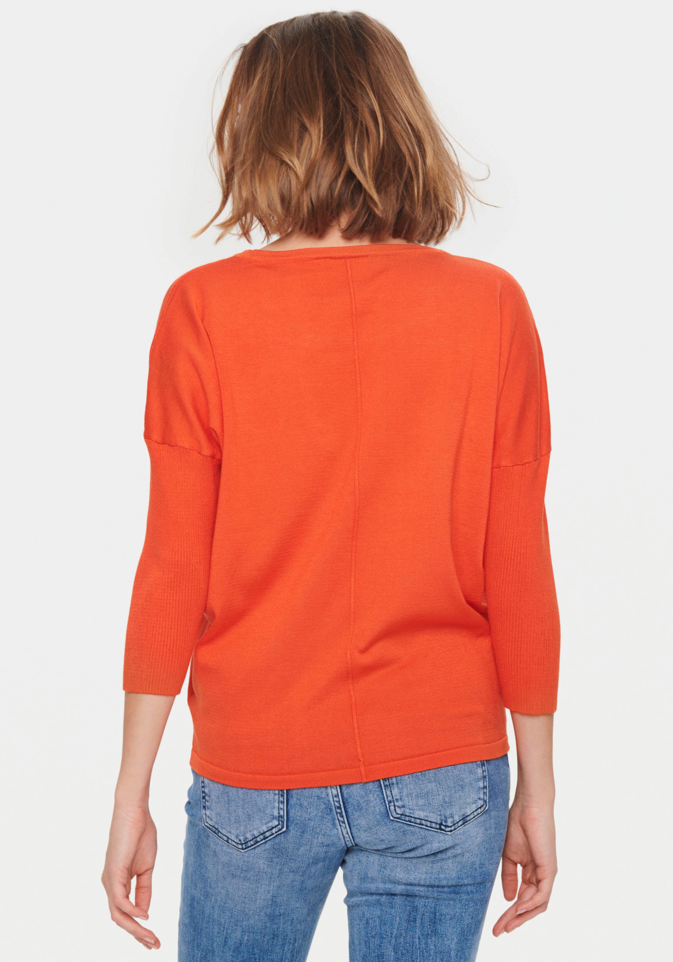 Saint Tropez Rundhalspullover »A2561, MilaSZ R-Neck«