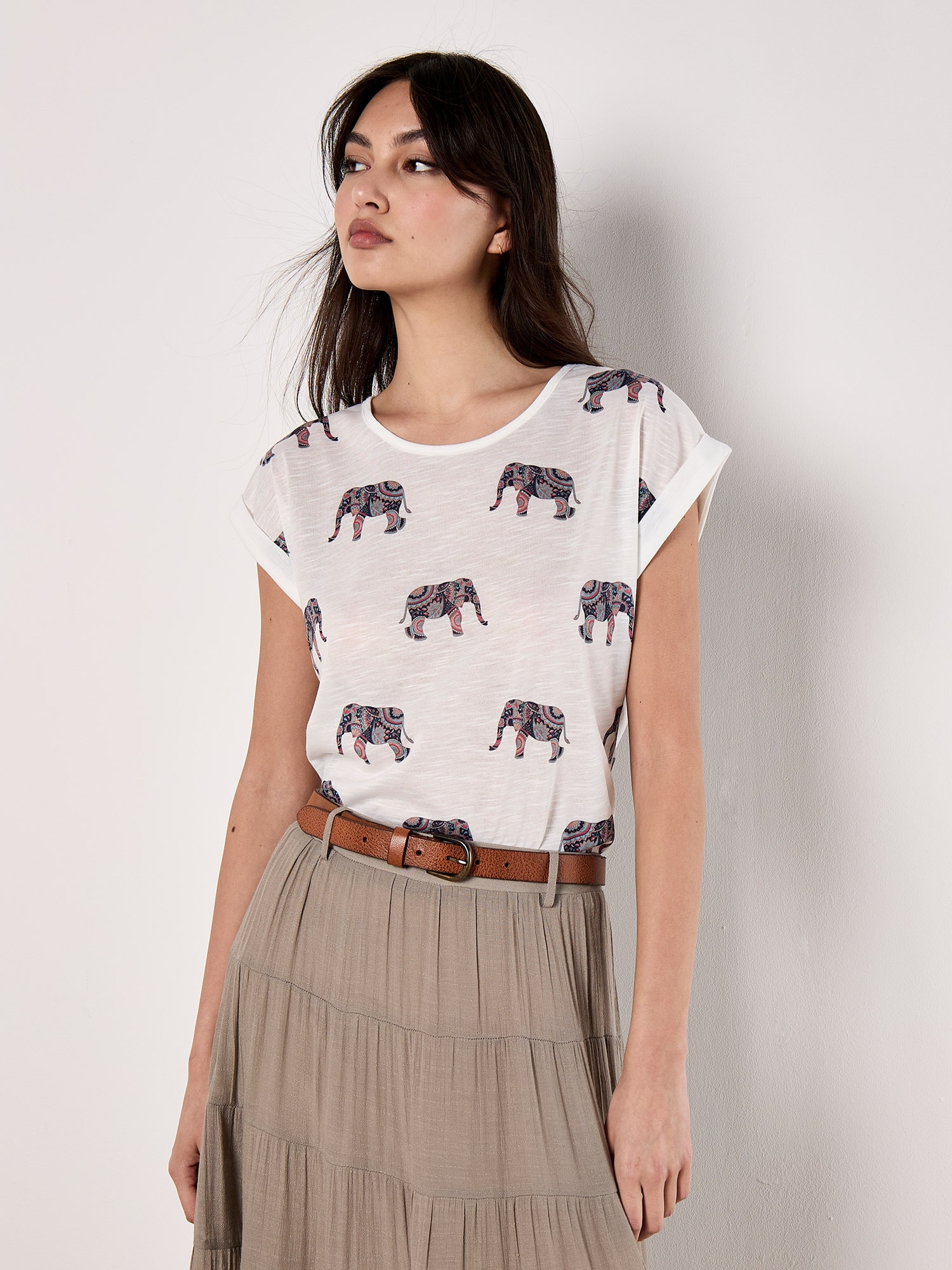 Apricot Shirttop »Top« mit überschnittenen Armen
