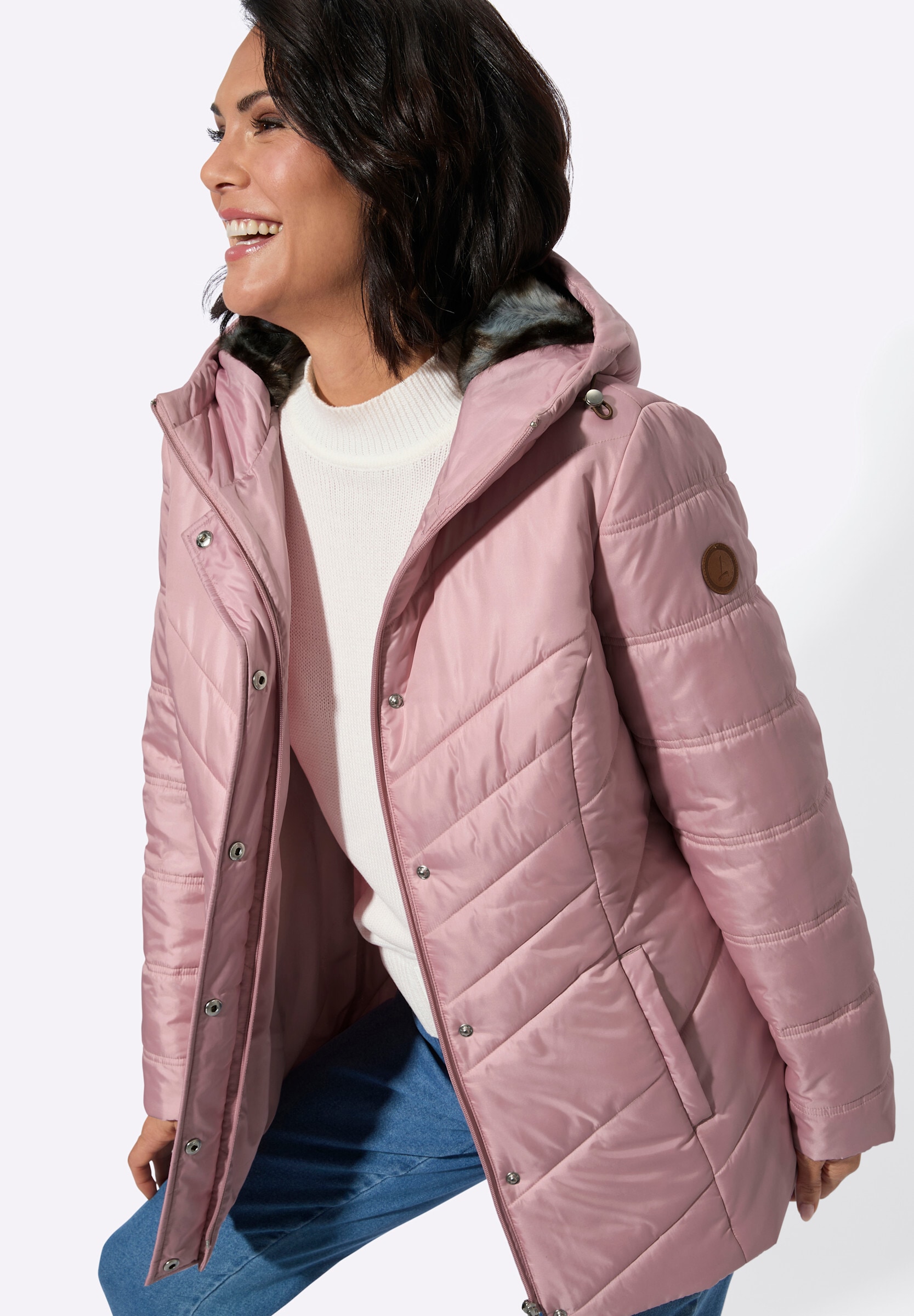 Witt Steppjacke »Steppjacke Steppjacke mit Zippertaschen« mit Kapuze