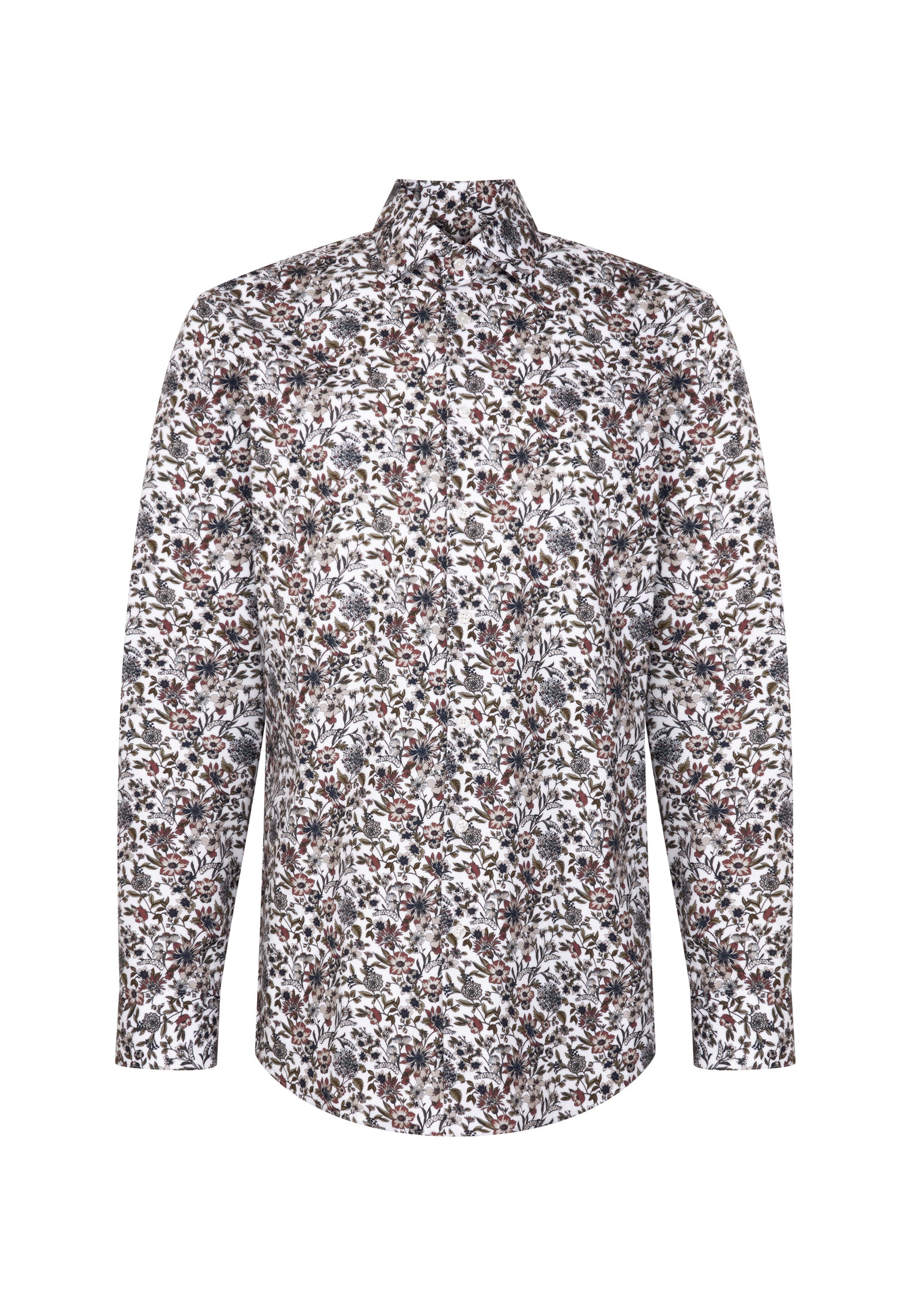 seidensticker Businesshemd »Schwarze Rose« Comfort 1/1 Kentkragen Druck