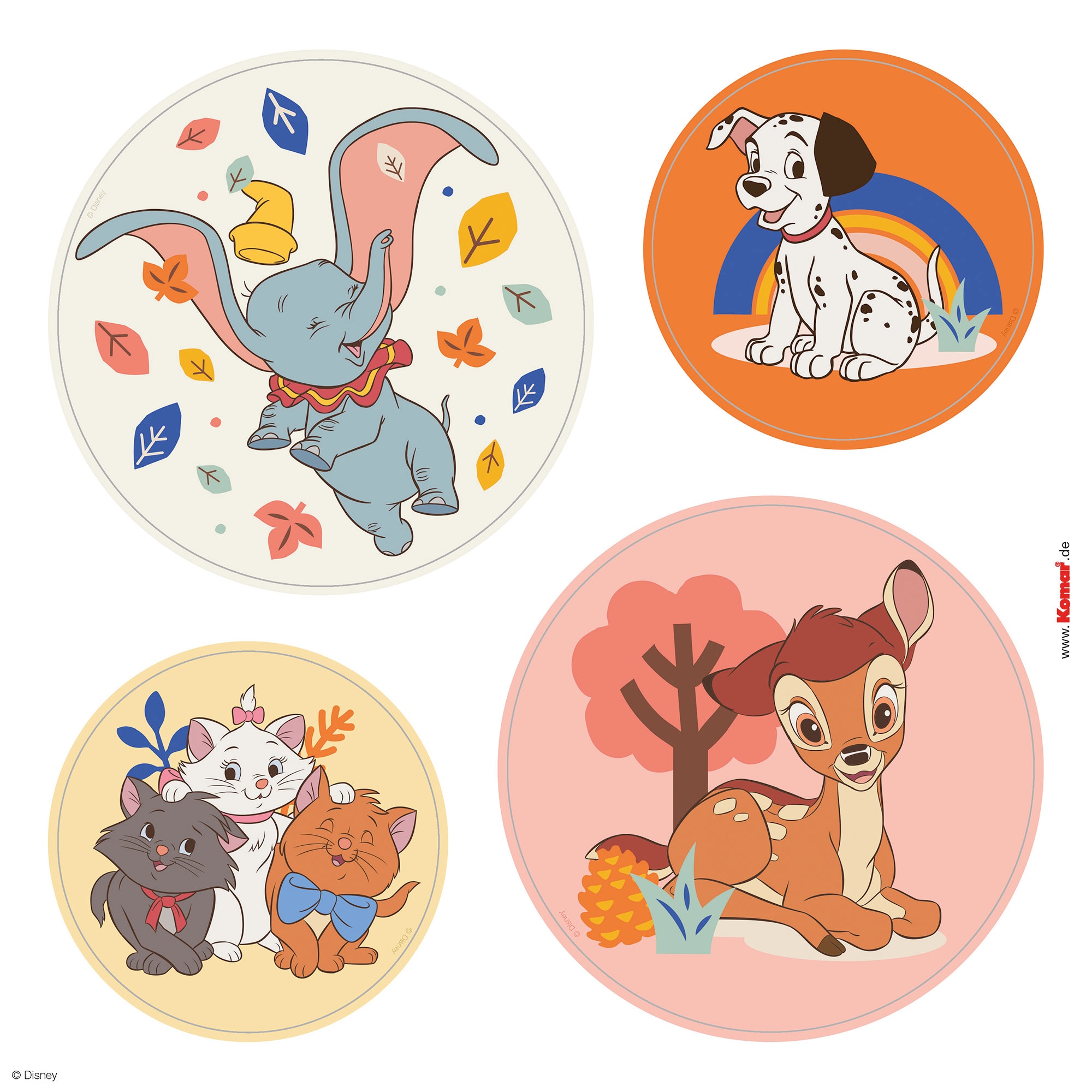 Komar Fensterbild »Fenstersticker - Better Together - Größe 30 x 30 cm« 32 x 30 cm, 2 Bogen