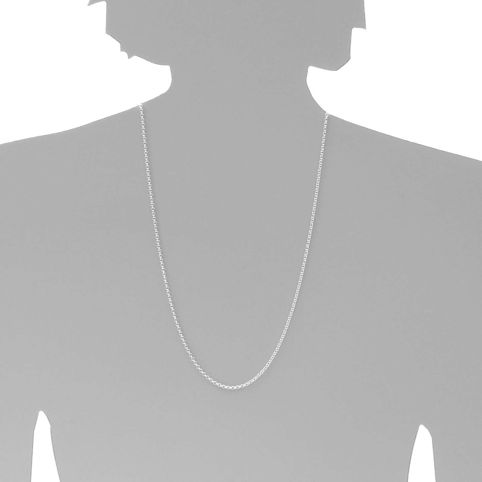 OSTSEE-SCHMUCK Silberkette »- Erbs 2,5 mm - Silber 925/000 -,«