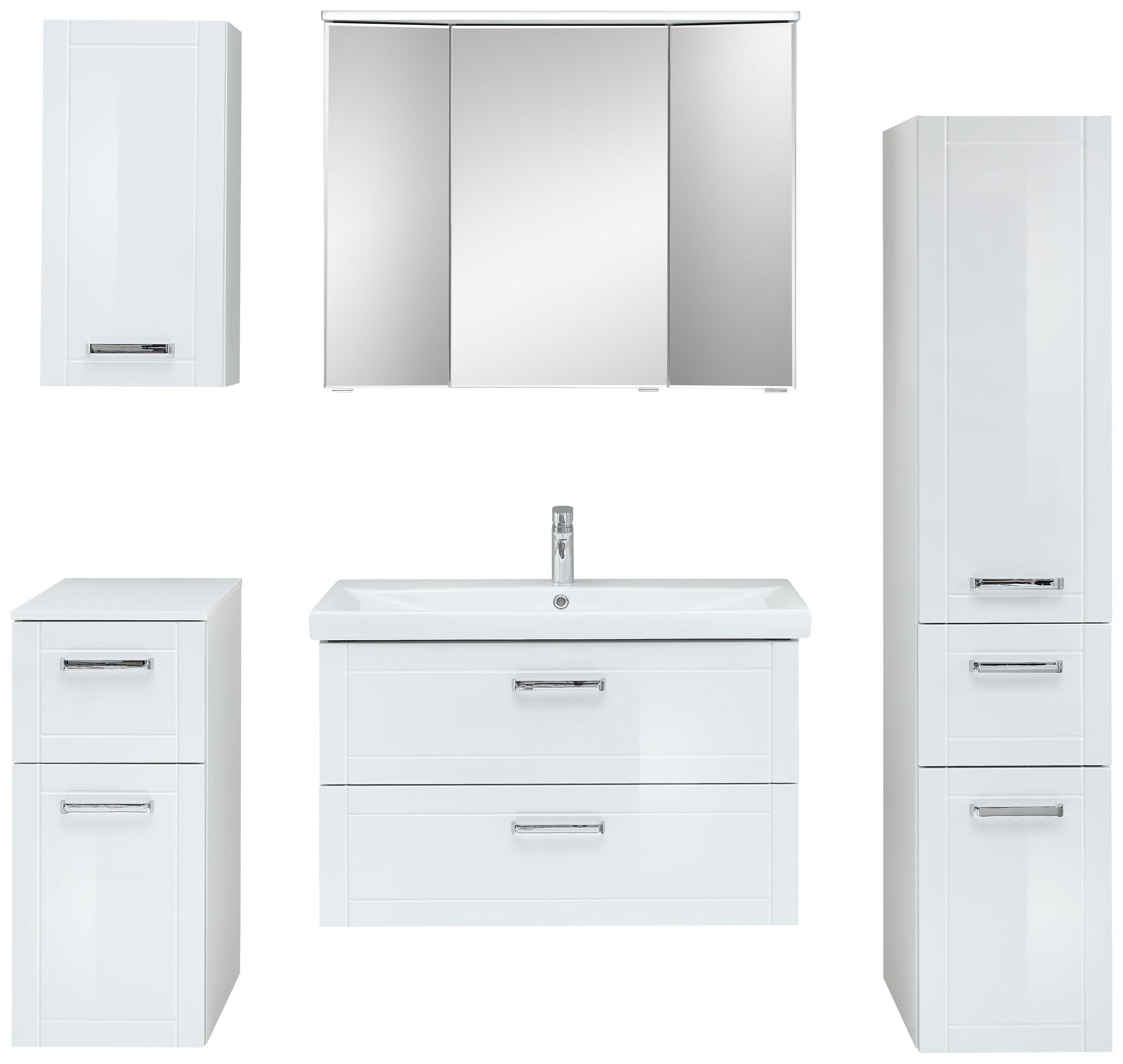 Saphir Badmöbel-Set »Serie 3007, 6-teilig, mit Türdämpfer« 6 Stk. tlg.