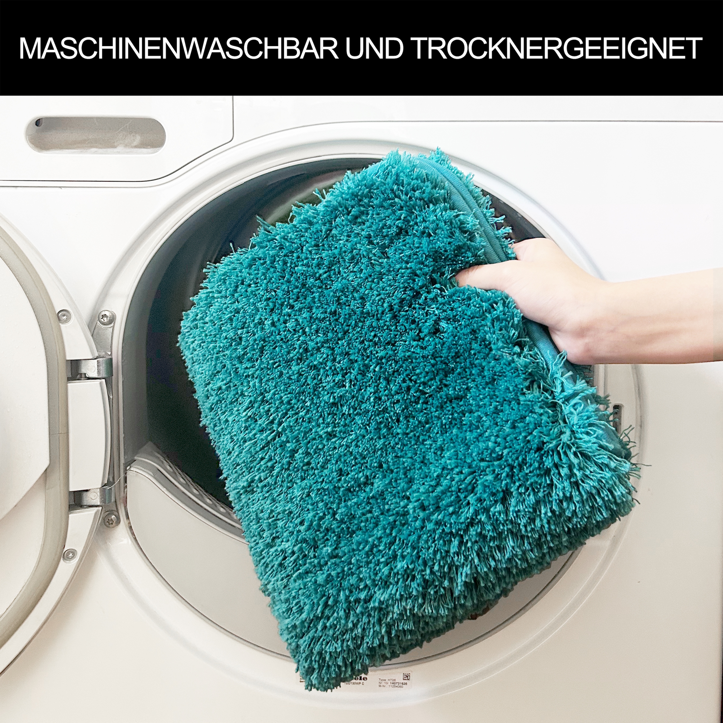 Möve Badematte »Superwuschel, Badvorleger, Badezimmer Teppich« Höhe 40 mm rutschhemmend beschichtet fußbodenheizungsgeeignet | schnell trocknend | strapazierfähig Mikrofaser-Badematte, Badteppich, rechteckig, rund & als 3-tlg. Set