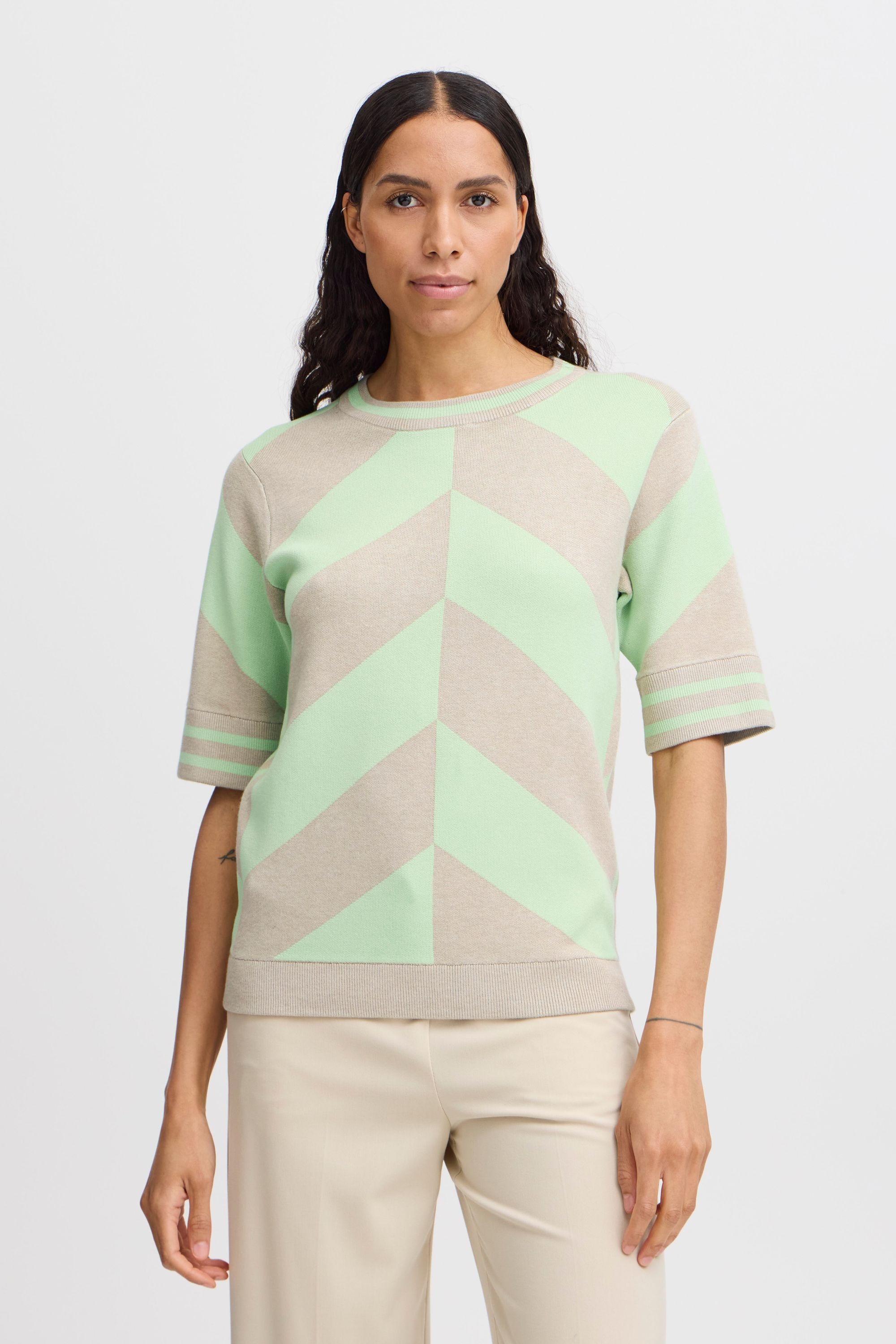 b.young Strickfleece-Pullover »Strickpullover BYMMMORLA SS GEOMETRIC«