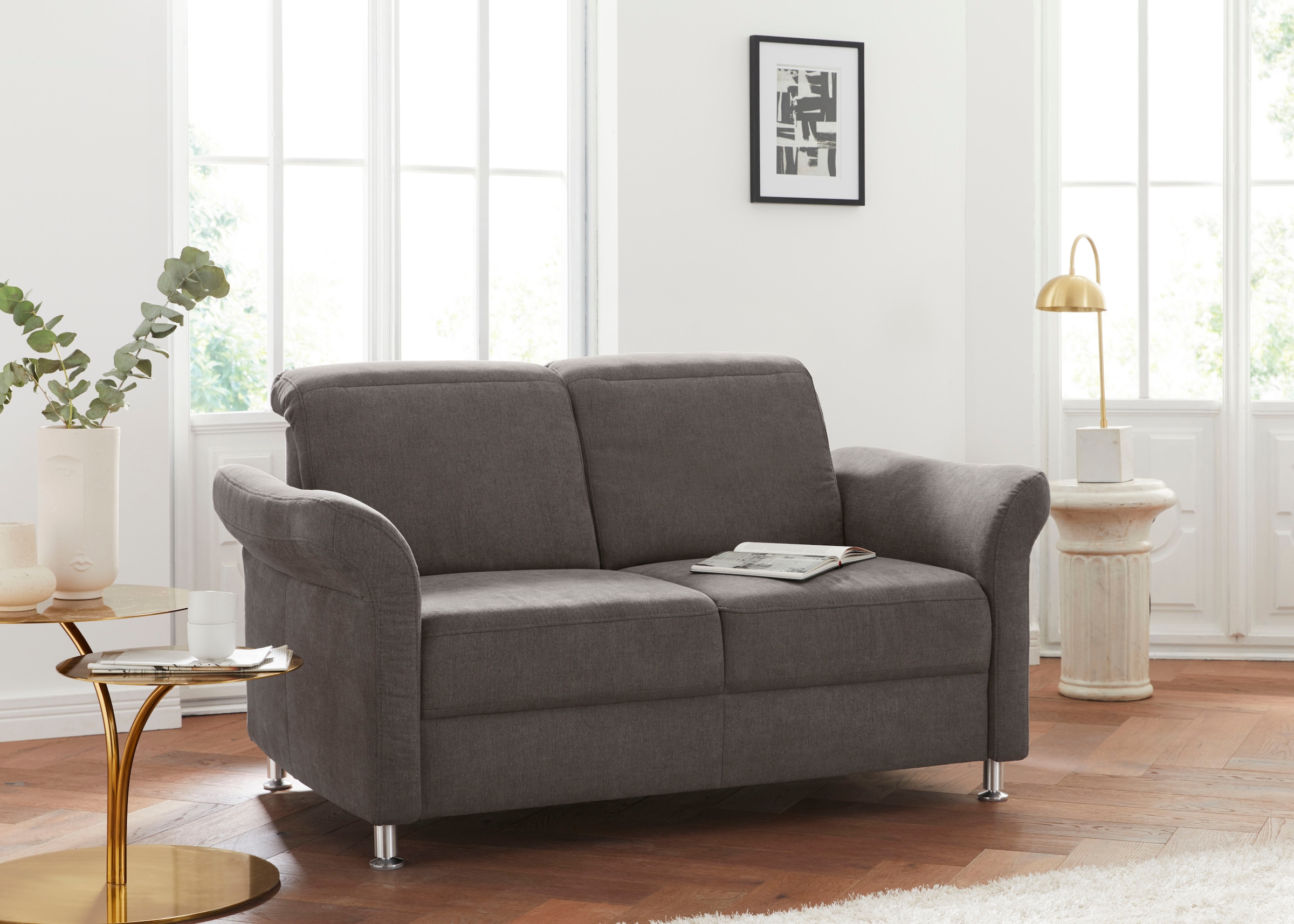 sit&more 2-Sitzer »Darwin« inklusive Federkern, wahlweise mit Kopfteilverstellung