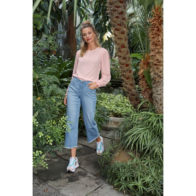 Aniston CASUAL 7/8-Jeans, mit leicht ausgefranstem Beinabschluss online bei  OTTO | Weite Jeans