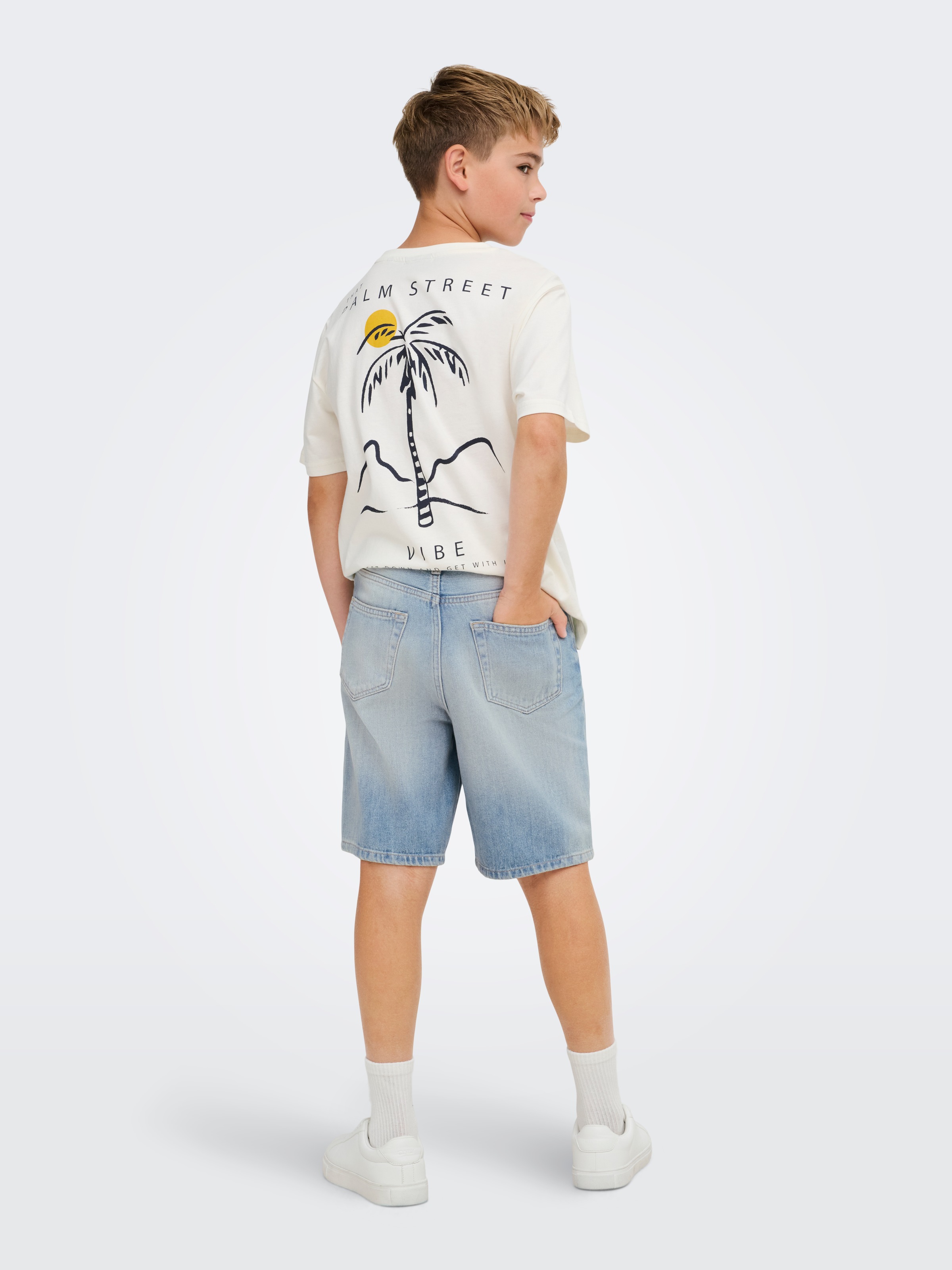 ONLY & SONS junior Jeansbermudas »OSJFADE LB TINTED 6963 TAI DNM SHORTS« Baumwolle