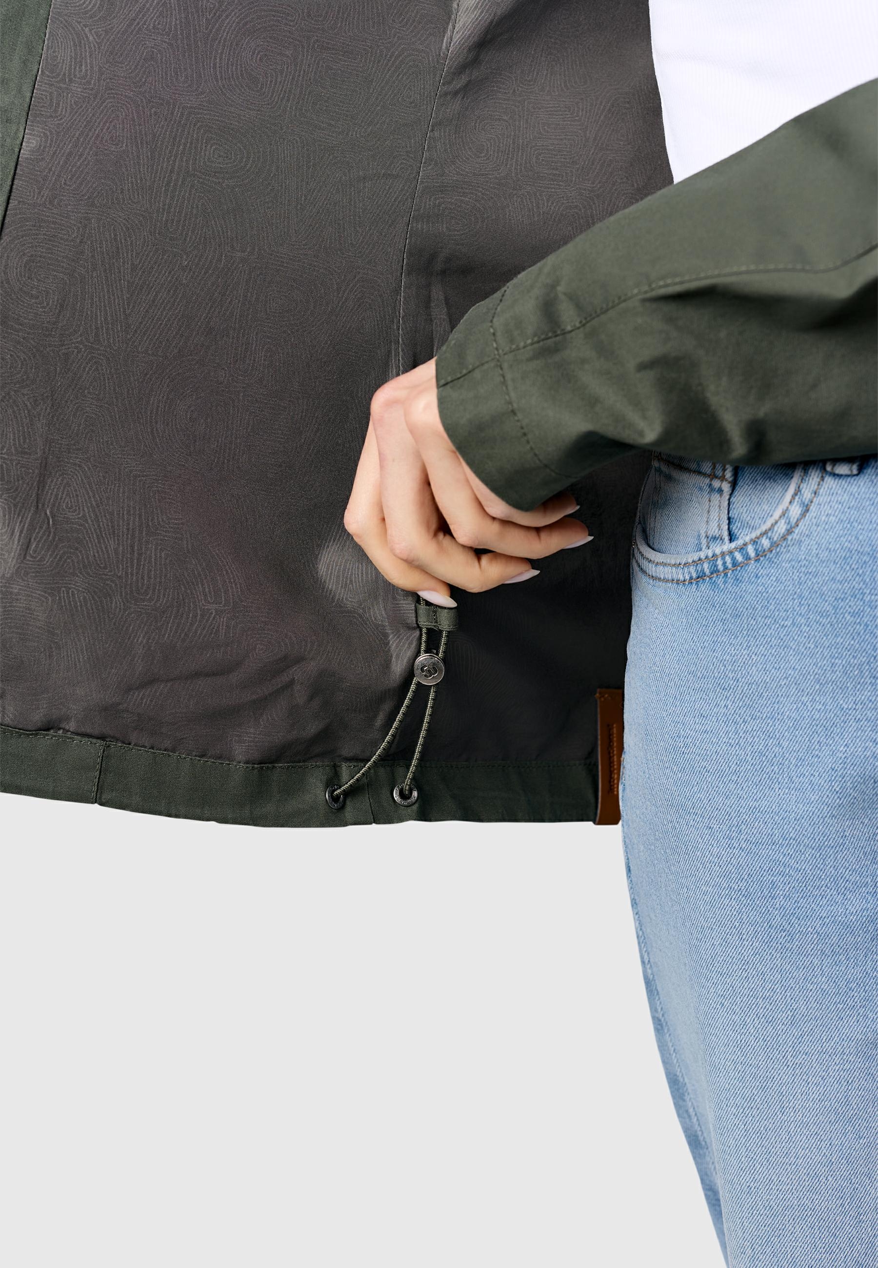 Ragwear Outdoorjacke »Outdoorjacke Dizzea Vintage YOUMODO« mit Kapuze Beschichtete Damen Übergangsjacke mit Kapuze