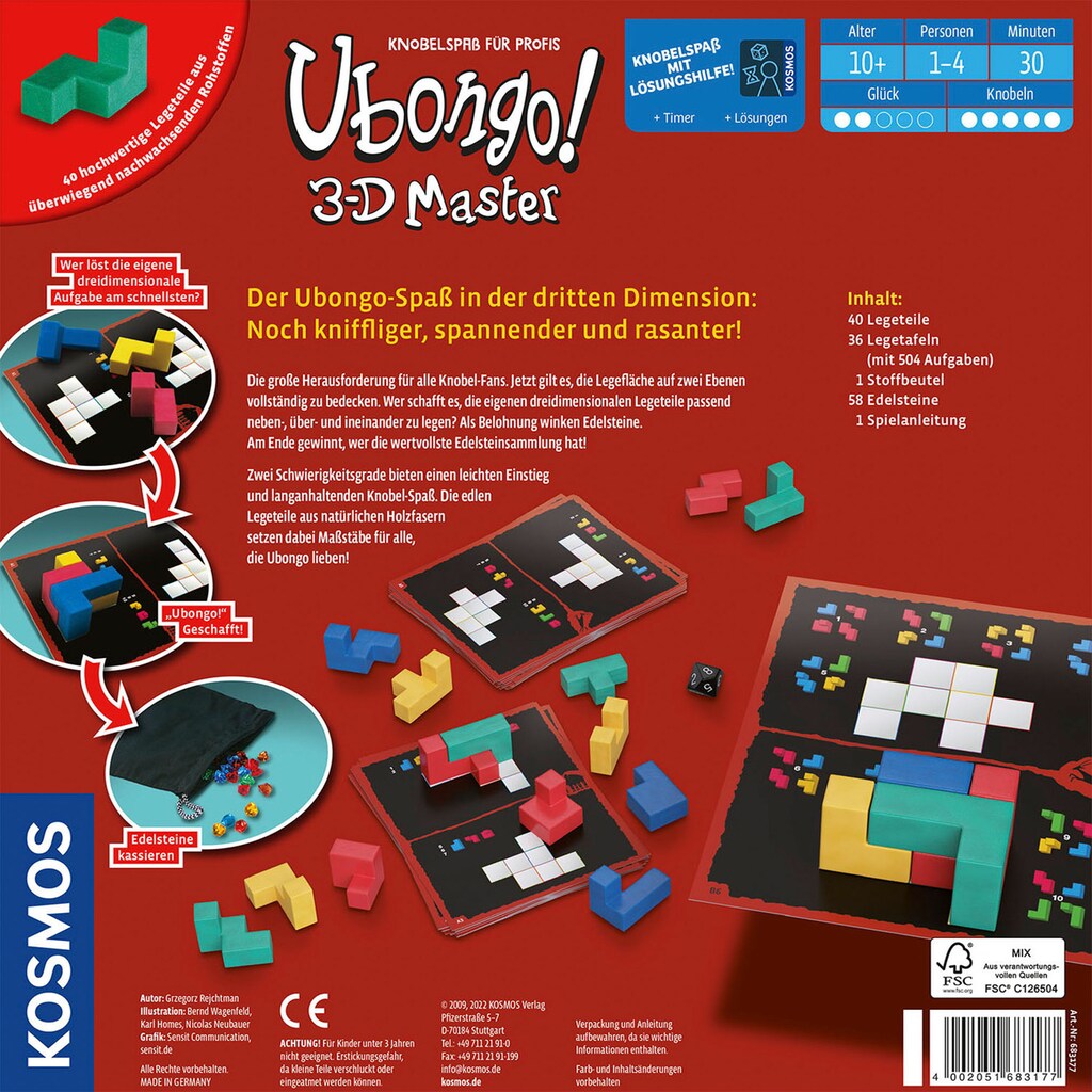 Kosmos Spiel »Ubongo! 3-D Master 2022«