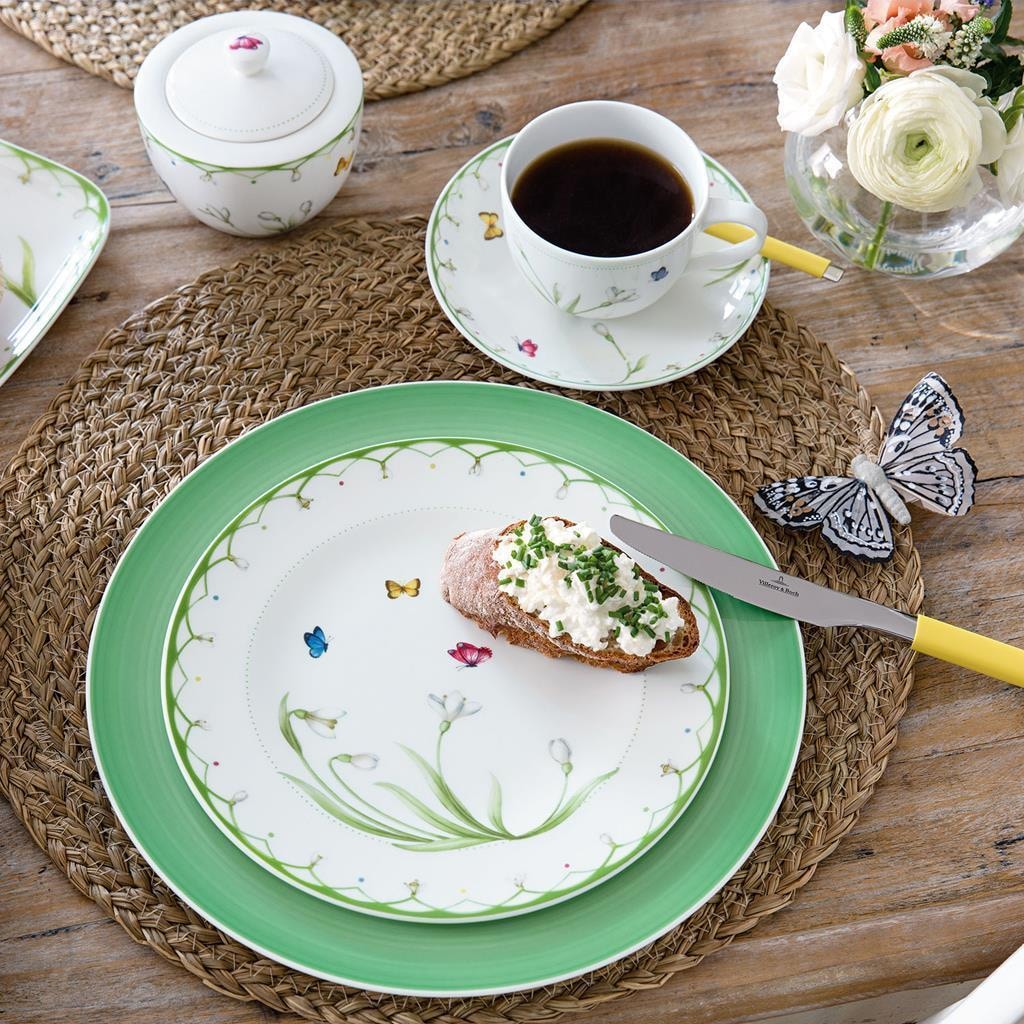 Villeroy & Boch Geschirr-Set »Teller-Set Colourful Spring 8er Set bunt« Spülmaschinengeeignet, Mikrowellengeeignet