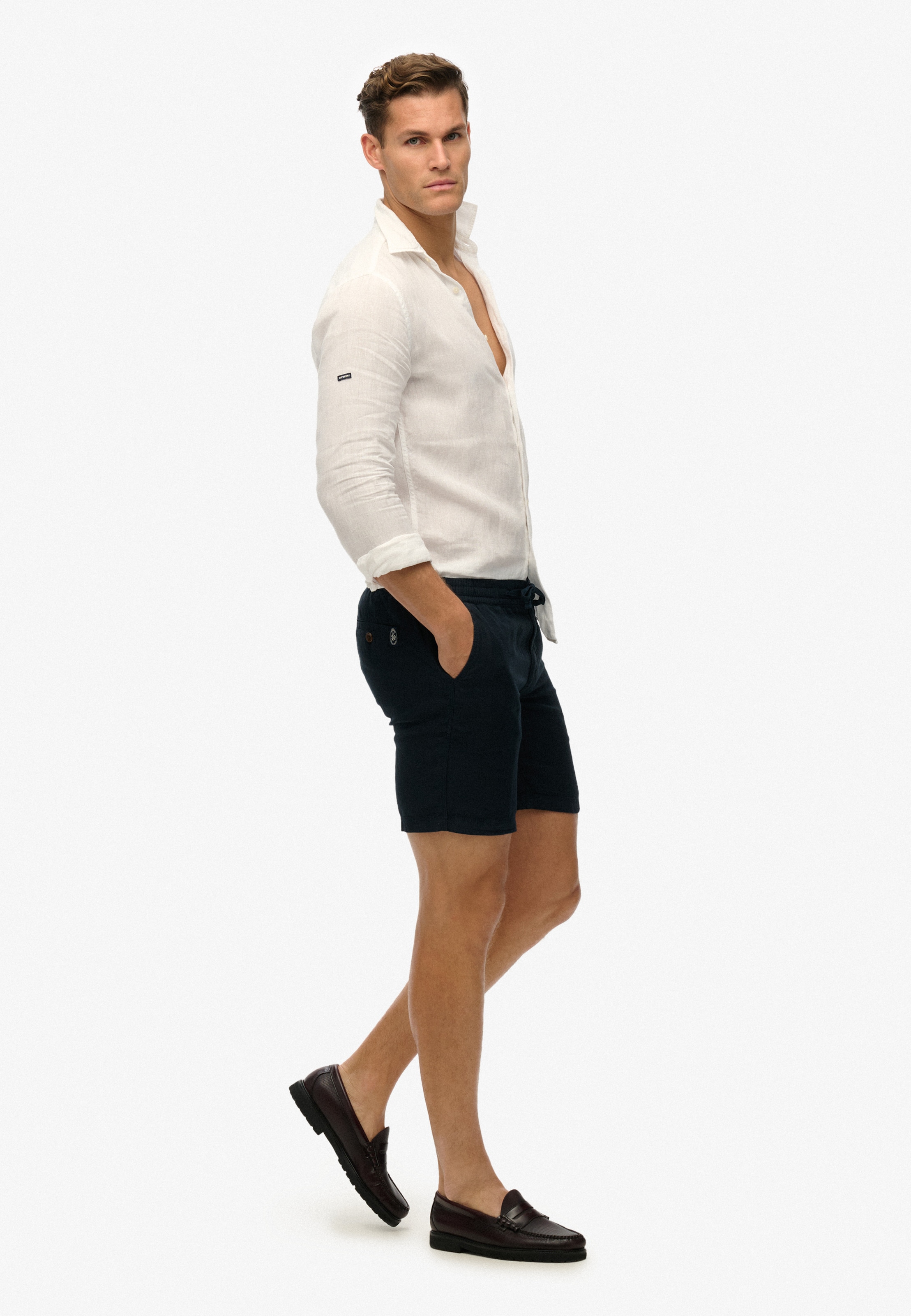 Superdry Shorts »MERCHANT LINEN SHORT«