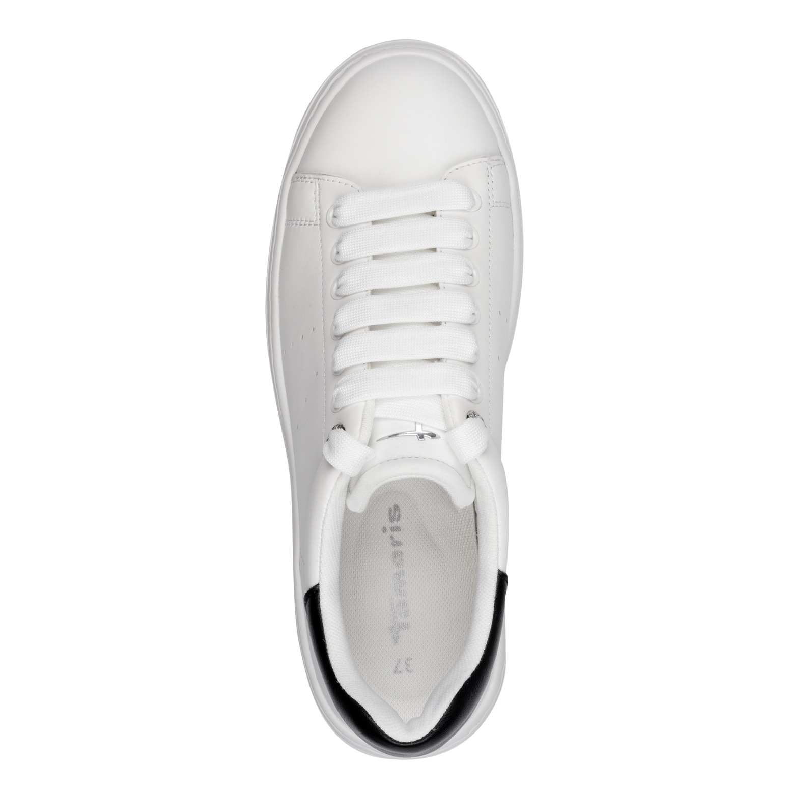 Tamaris Plateausneaker, Schnürschuh, Halbschuh mit auffälligen Schmucksteinen an der Ferse