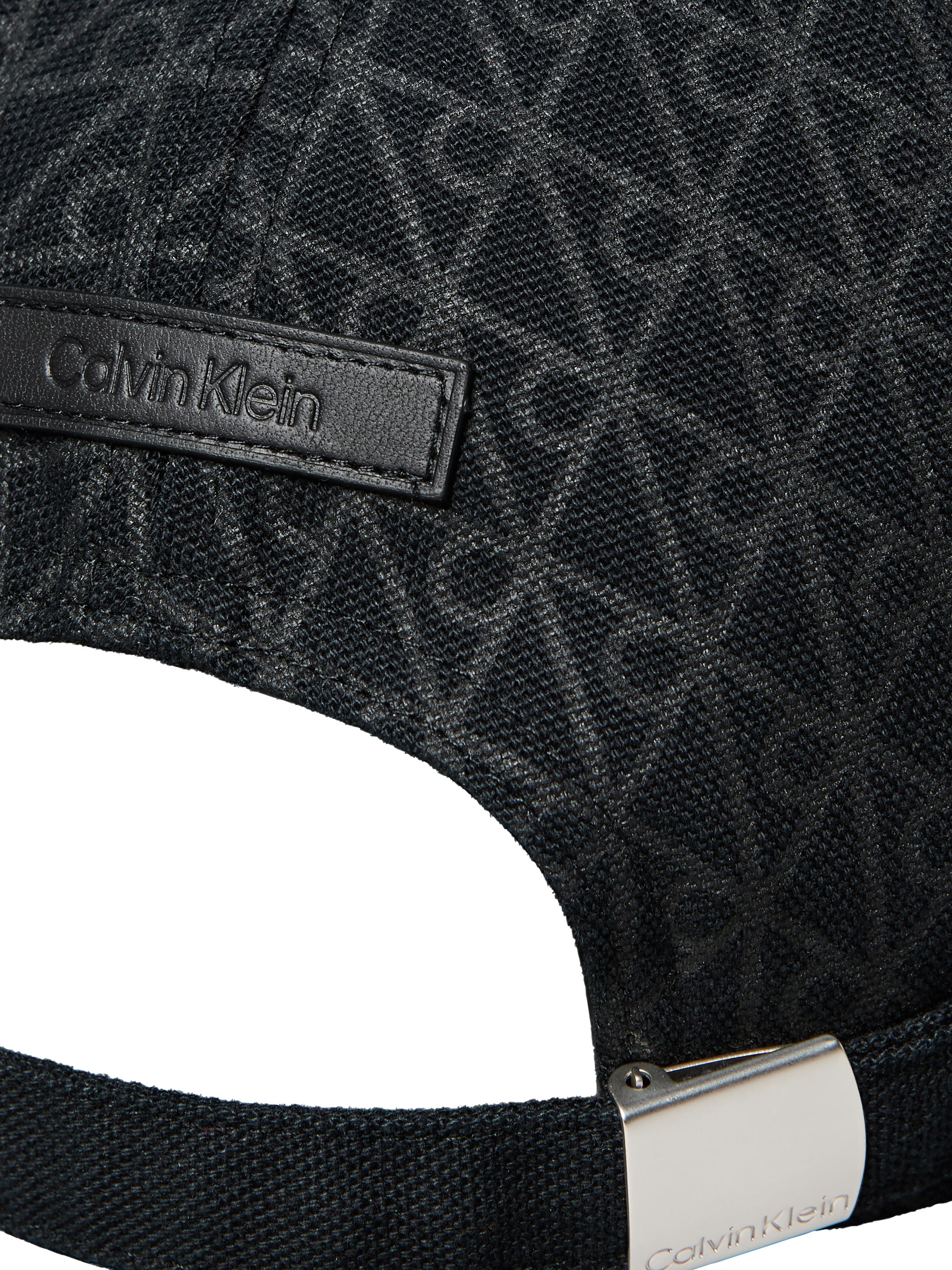 Calvin Klein Baseball Cap »EMBLEM PRINT w LEATHER PATCH CAP« Regular fit und größenverstellbar