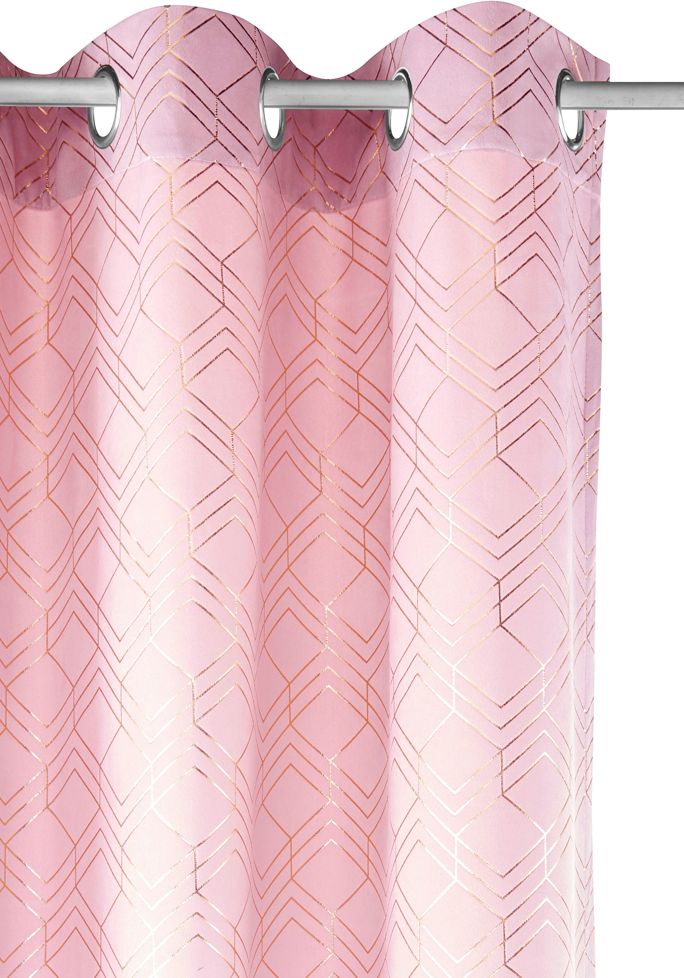 my home Vorhang »Velvet Foil«, (2 St.), Samt online bei OTTO