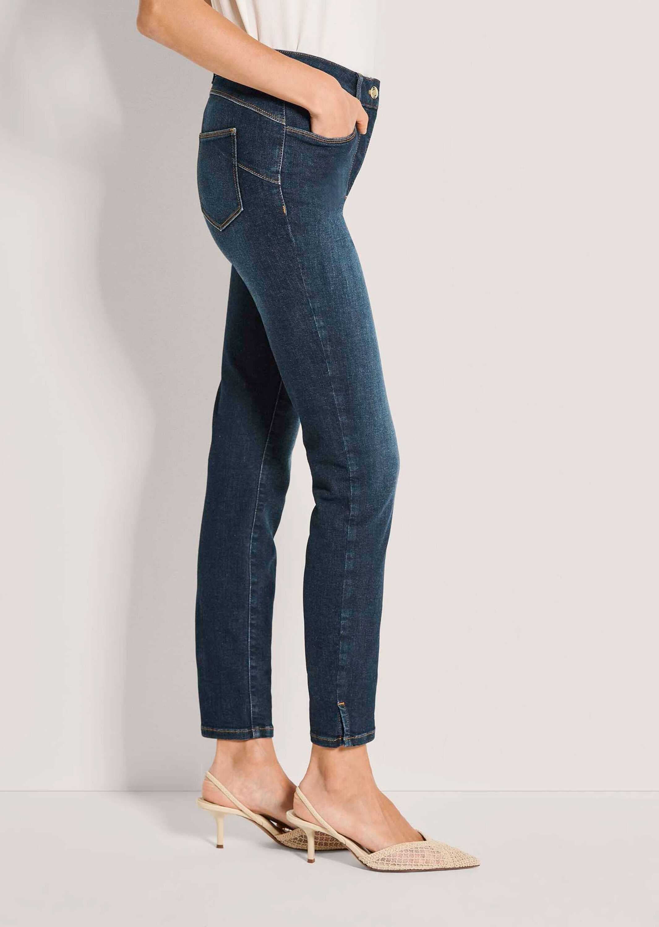 MADELEINE Regular-fit-Jeans »Jeans Slim-Fit Jeans mit Kettendetail«