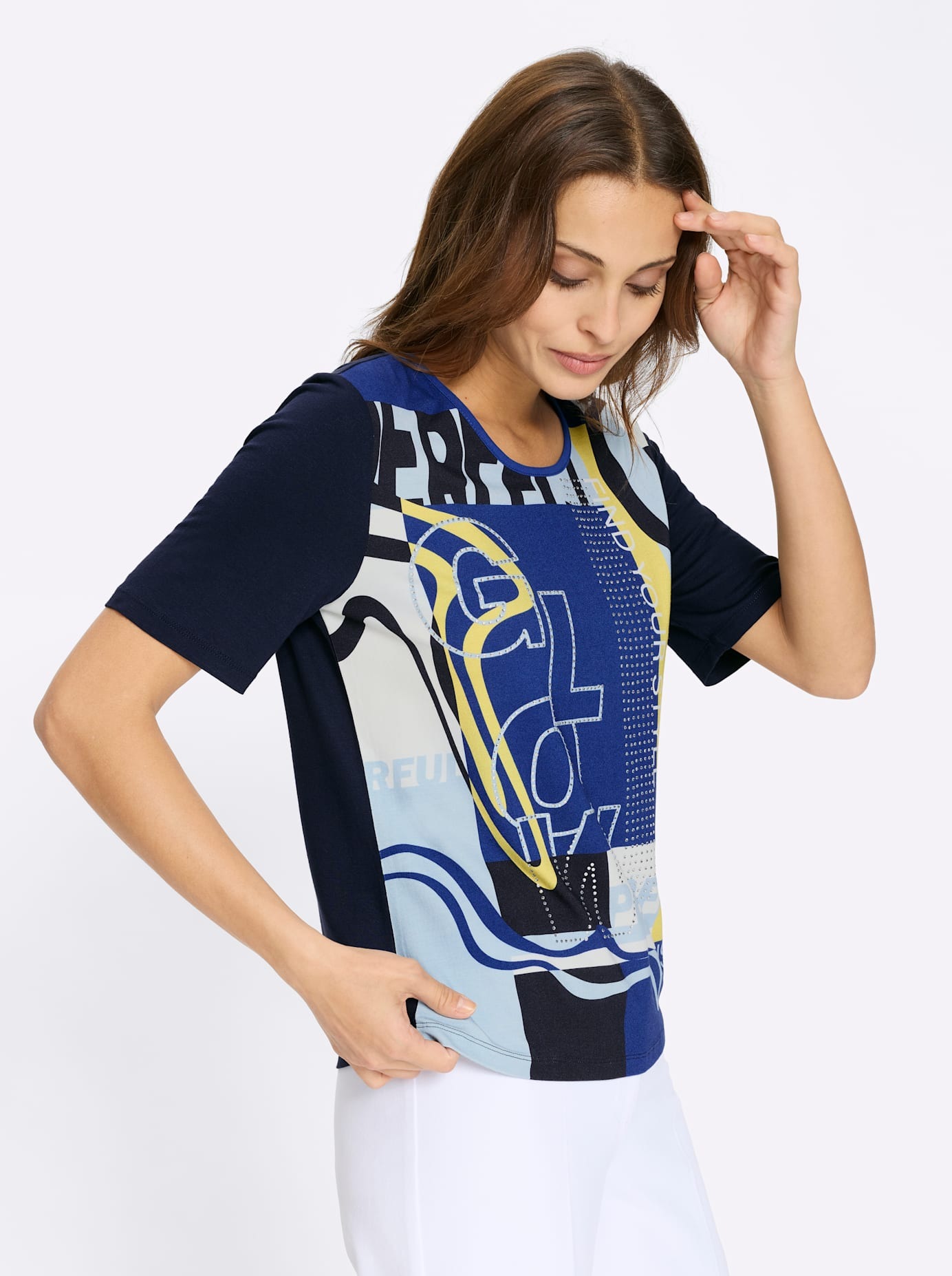 Inspirationen Rundhalsshirt »Kurzarm-Shirt« 1 tlg.