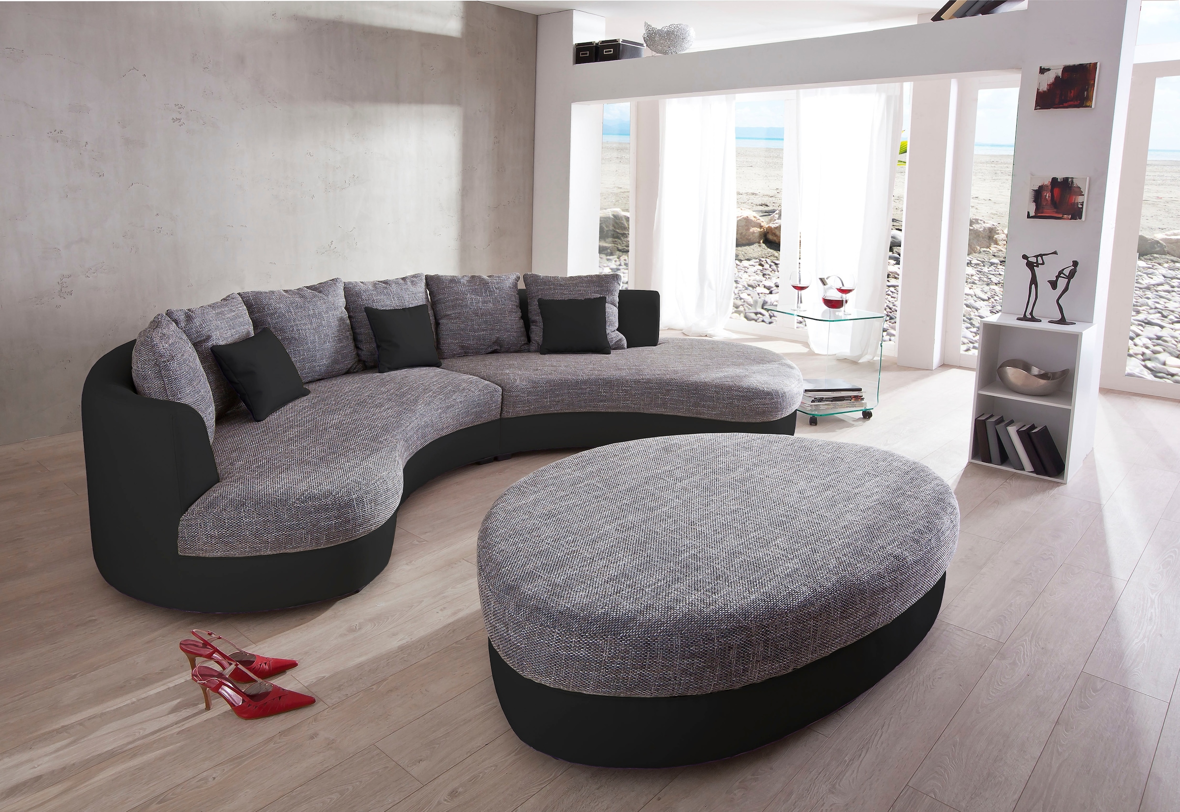 Home affaire Polsterhocker »Limoncello modern und bequem, tolle Detailverarbeitung«