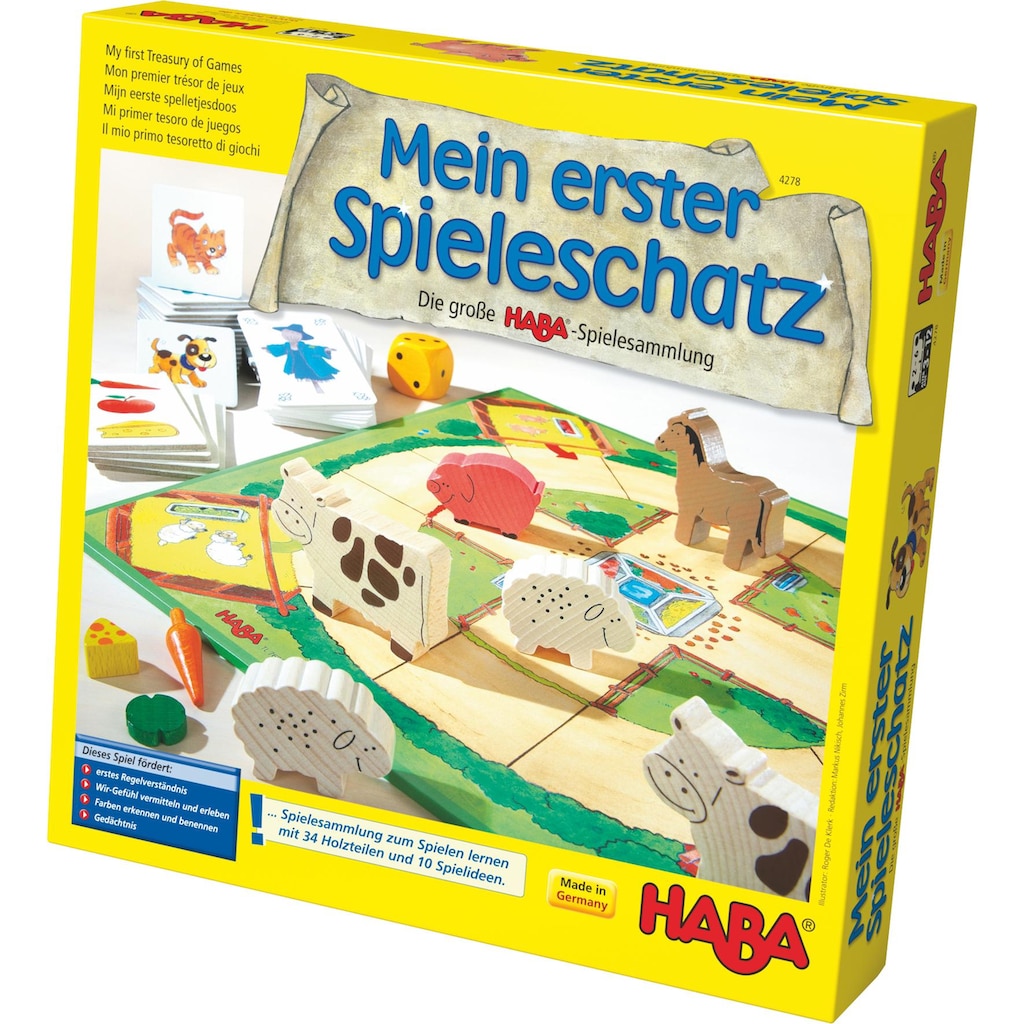 Haba Spielesammlung »Mein erster Spieleschatz - Die große HABA-Spielesammlung«, Made in Germany