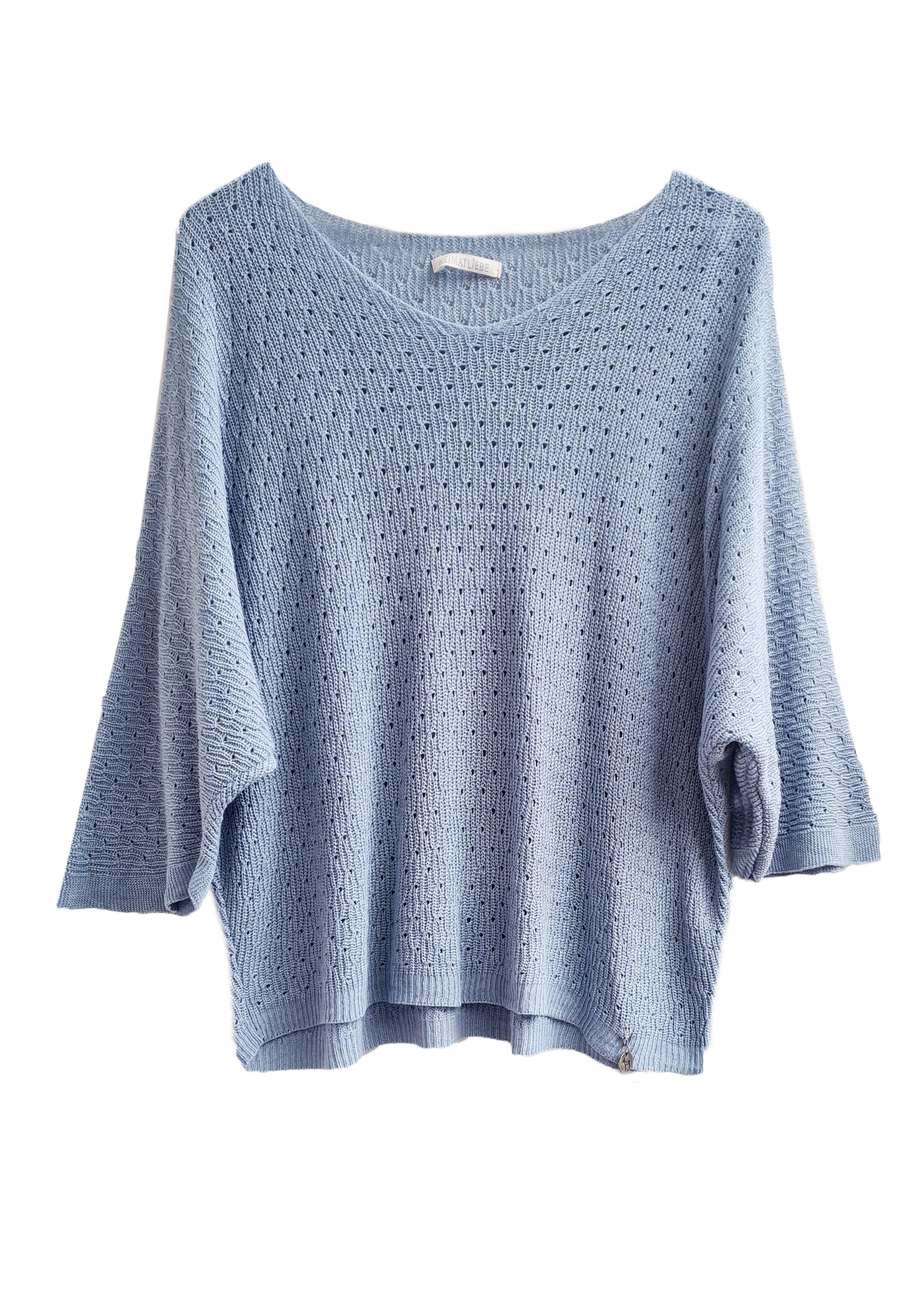 Heimatliebe V-Ausschnitt-Pullover, mit 3/4 Arm