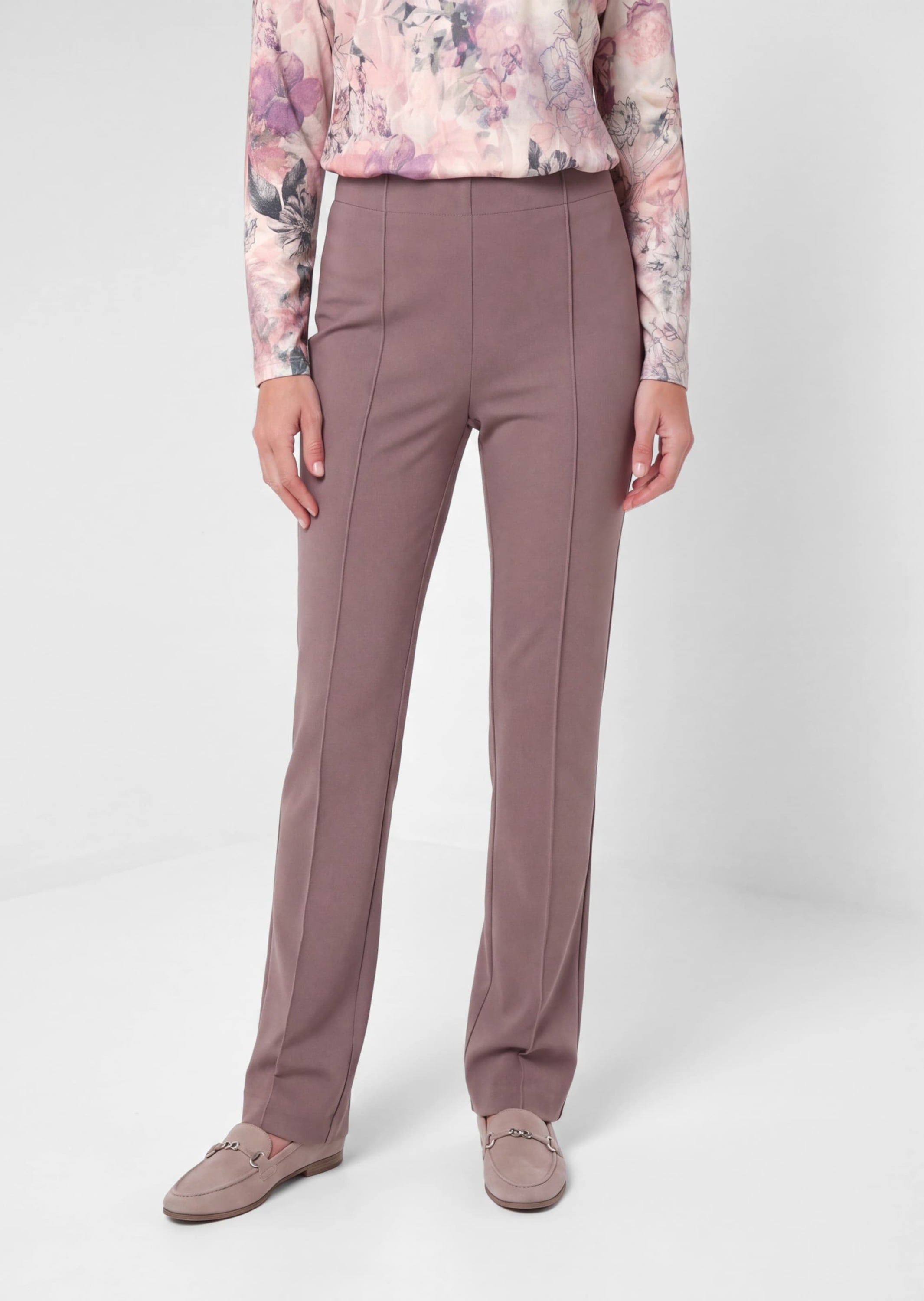 GOLDNER Schlupfhose »Jerseyhose CARLA aus Flanell«  Eingriffstaschen an den Seiten