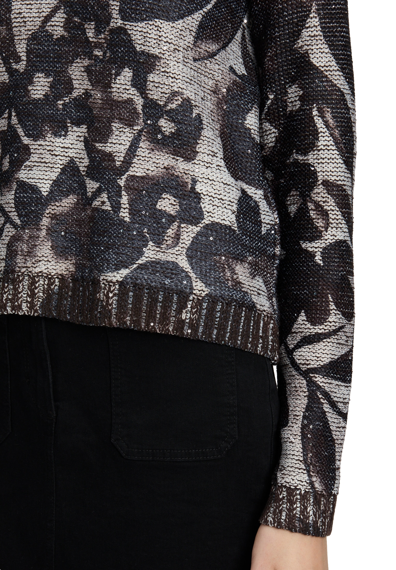 Betty Barclay Rundhalspullover »Grobstrick-Pullover mit Pailletten«