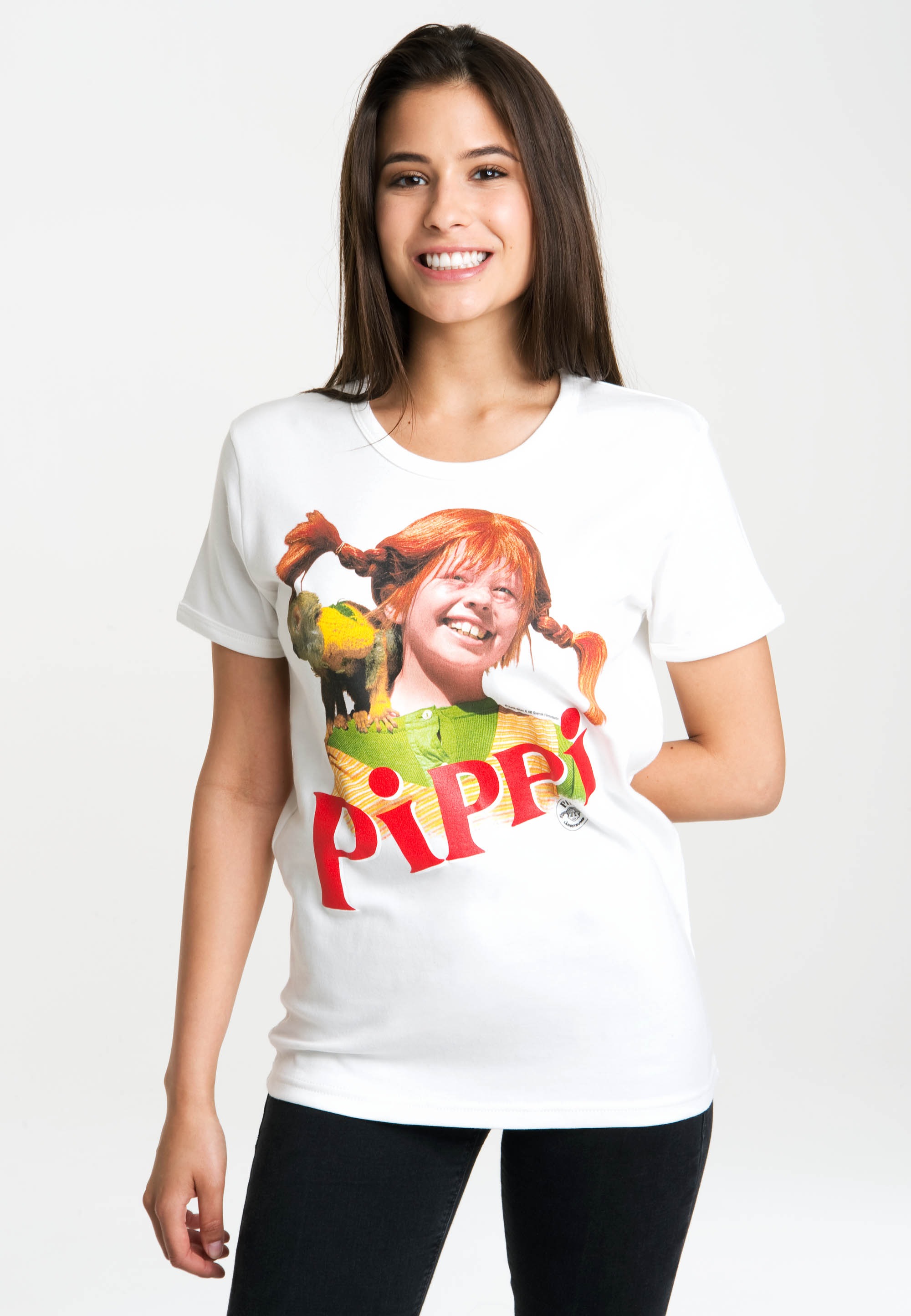 LOGOSHIRT T-Shirt »Pippi Langstrumpf«, mit lizenziertem Originaldesign