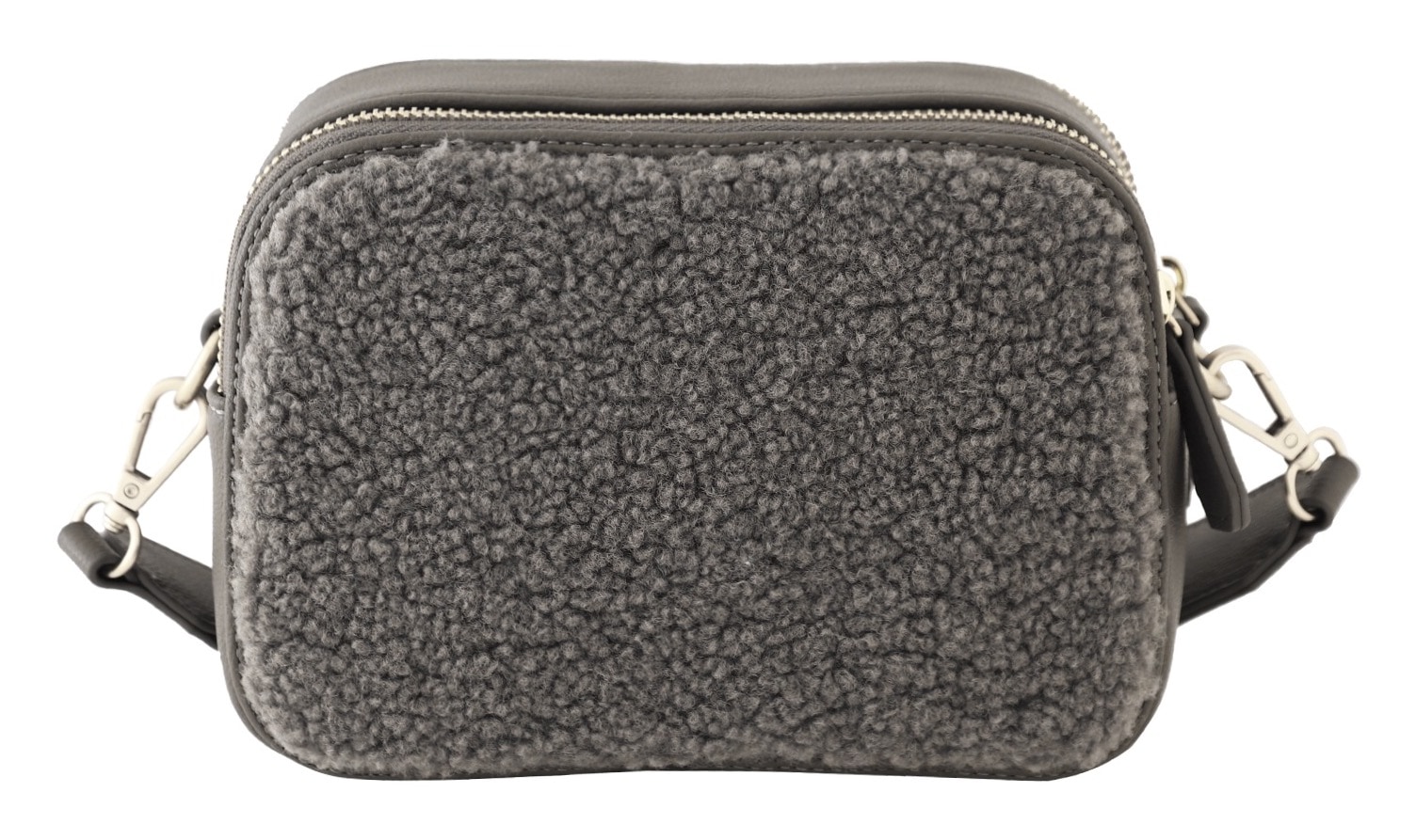 MARCO TOZZI Umhängetasche , Damen Kamerabag, Minibag im Teddy-Look