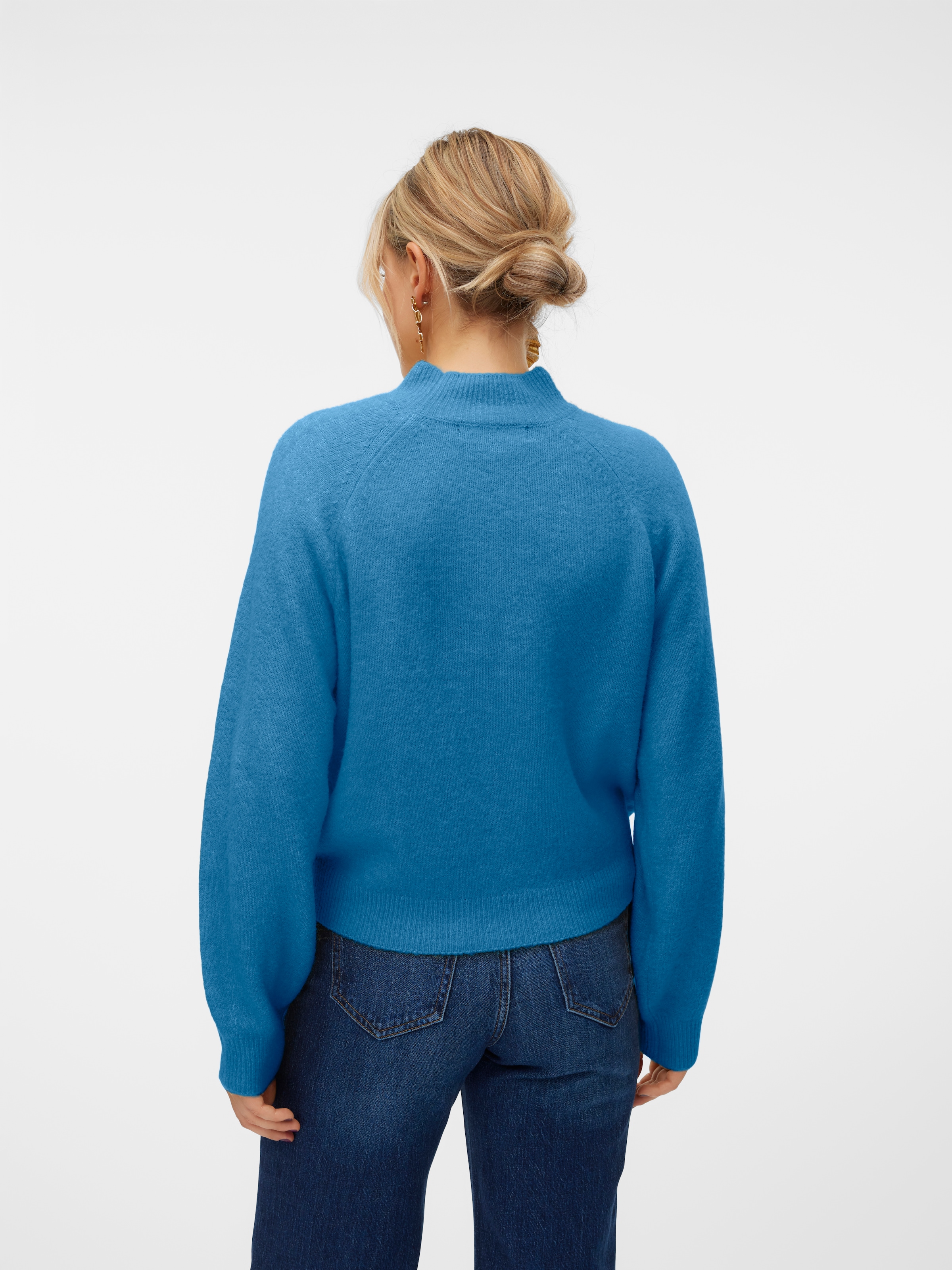 Vero Moda Strickpullover »VMLEAF LS HIGH NECK PULLOVER ENT«