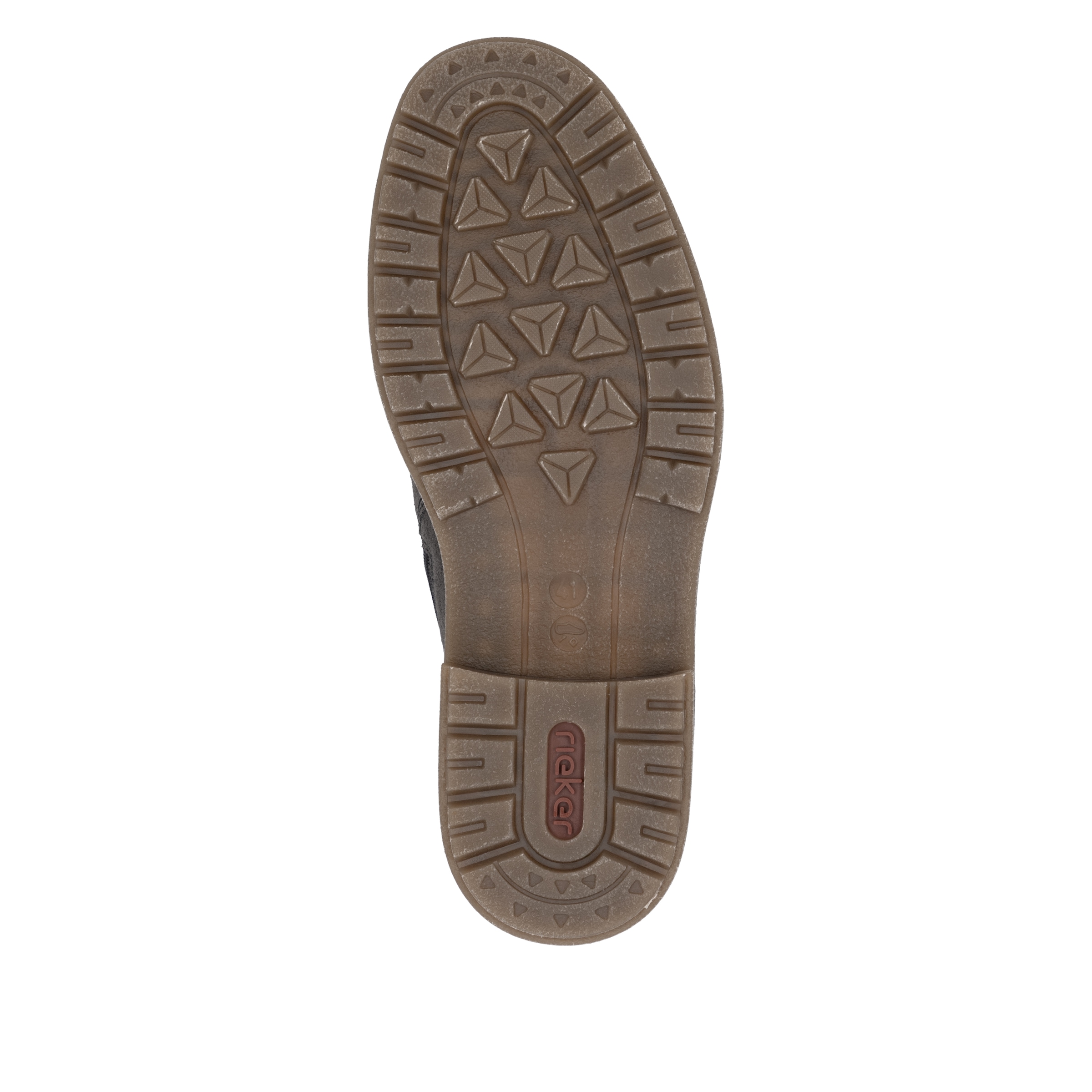 Rieker Schnürstiefelette, Schnürboots, Workerboots, Profilsohle, mit Anziehlasche