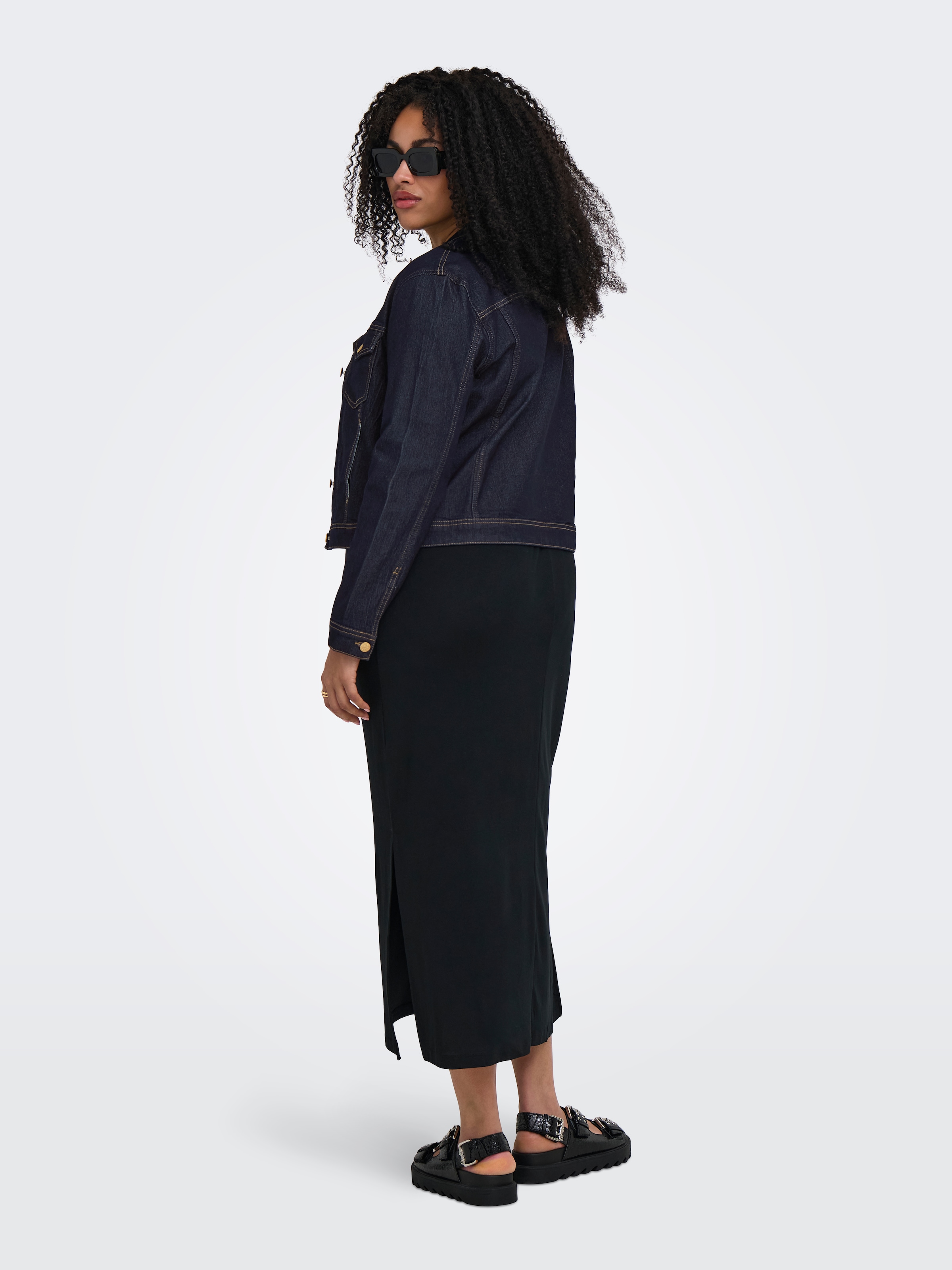 ONLY CARMAKOMA Jeansjacke »CARWESPA LS RINSE JACKET DNM NOOS« Baumwollmischung, Regular Fit