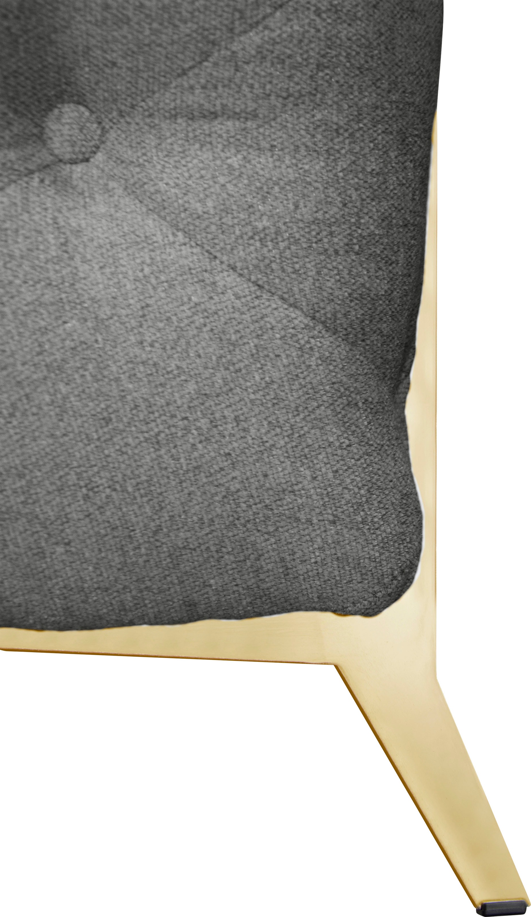 Home affaire Chesterfield-Sofa »Amaury L-Form« großes Ecksofa, Chesterfield-Optik, Breite 323 cm, Fußfarbe wählbar